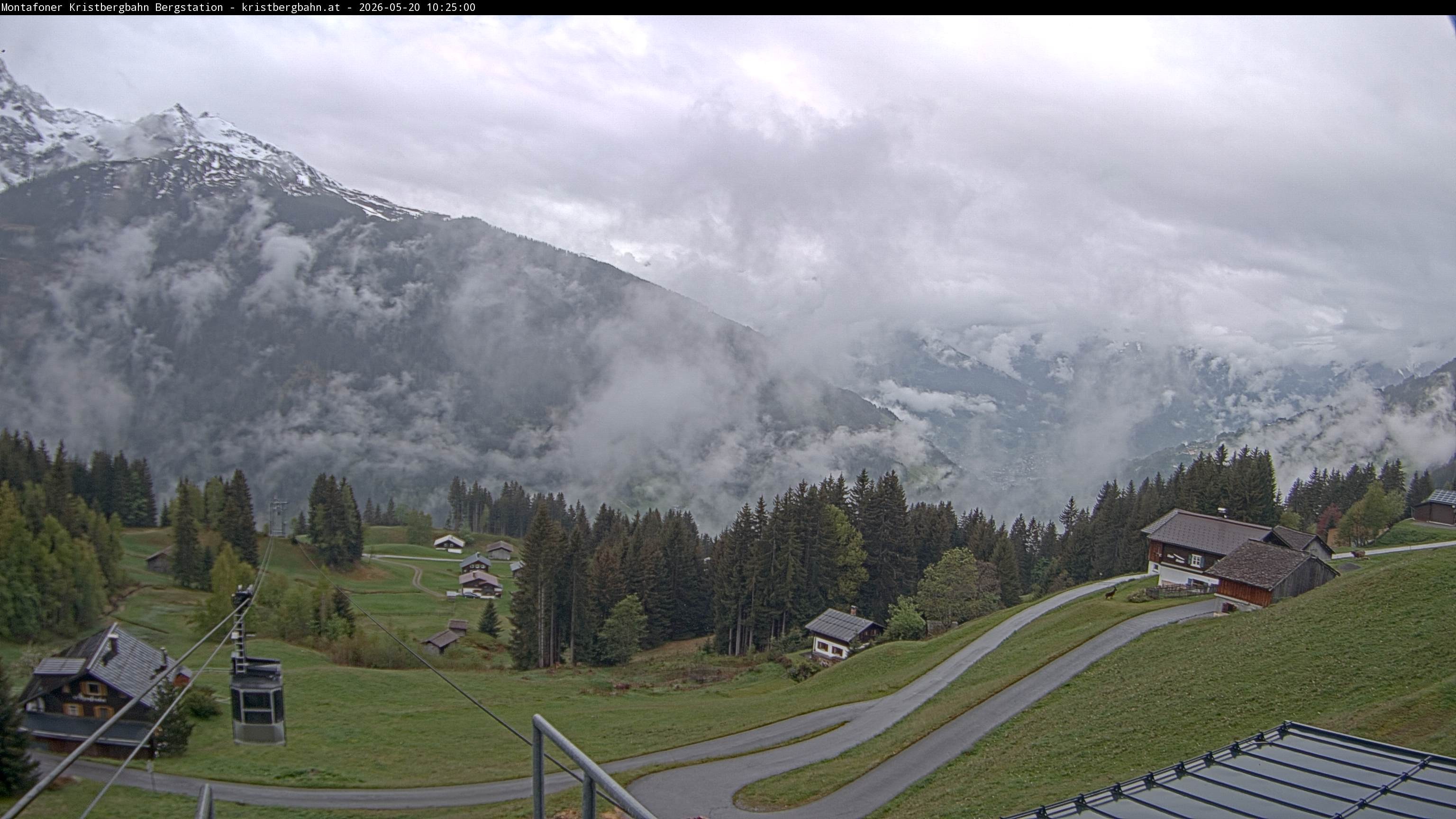 Archiv Foto Webcam Bergstation Montafoner Kristbergbahn, Vorarlberg