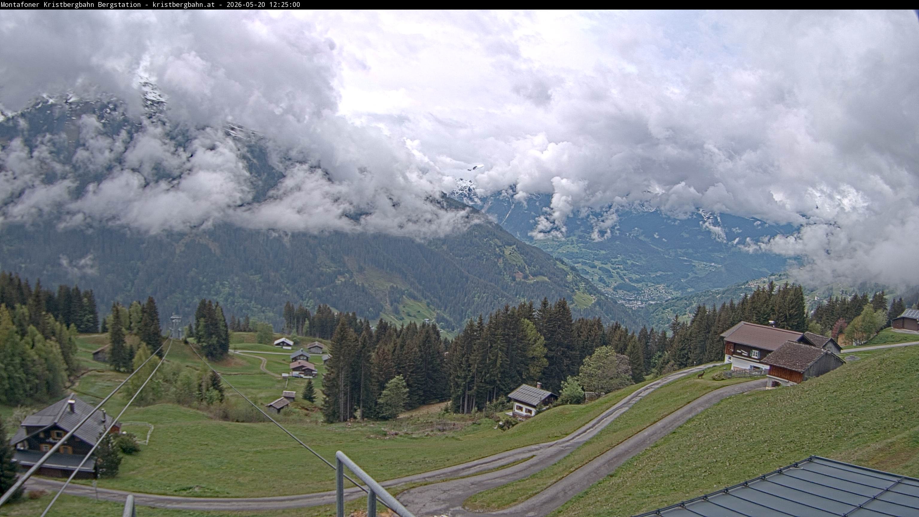 Archiv Foto Webcam Bergstation Montafoner Kristbergbahn, Vorarlberg