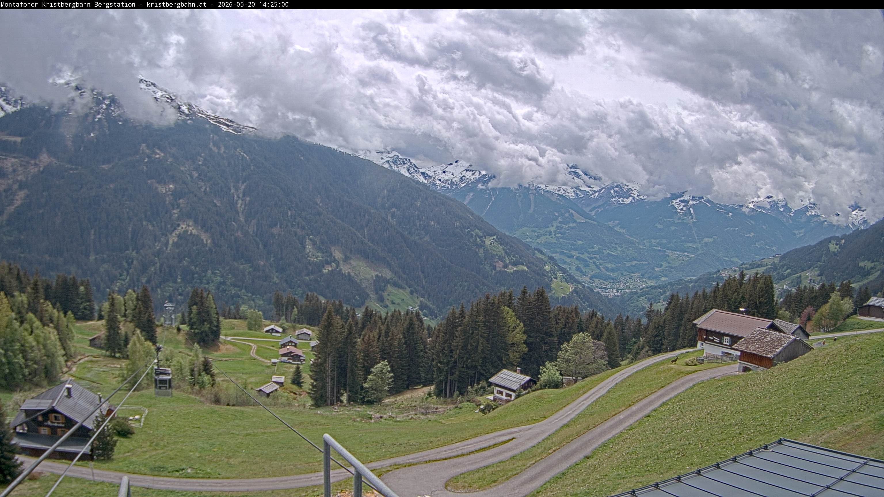 Archiv Foto Webcam Bergstation Montafoner Kristbergbahn, Vorarlberg