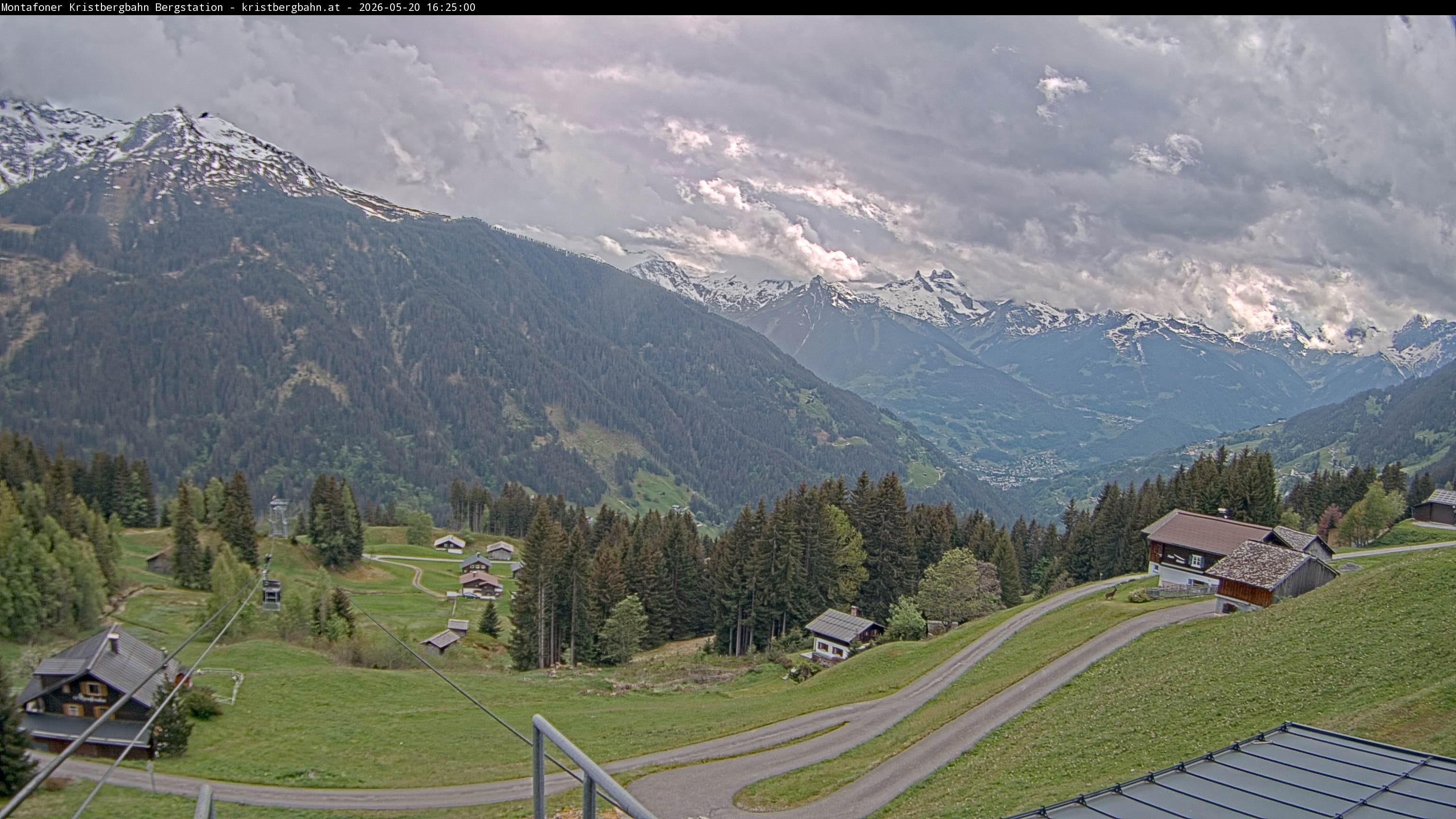 Archiv Foto Webcam Bergstation Montafoner Kristbergbahn, Vorarlberg