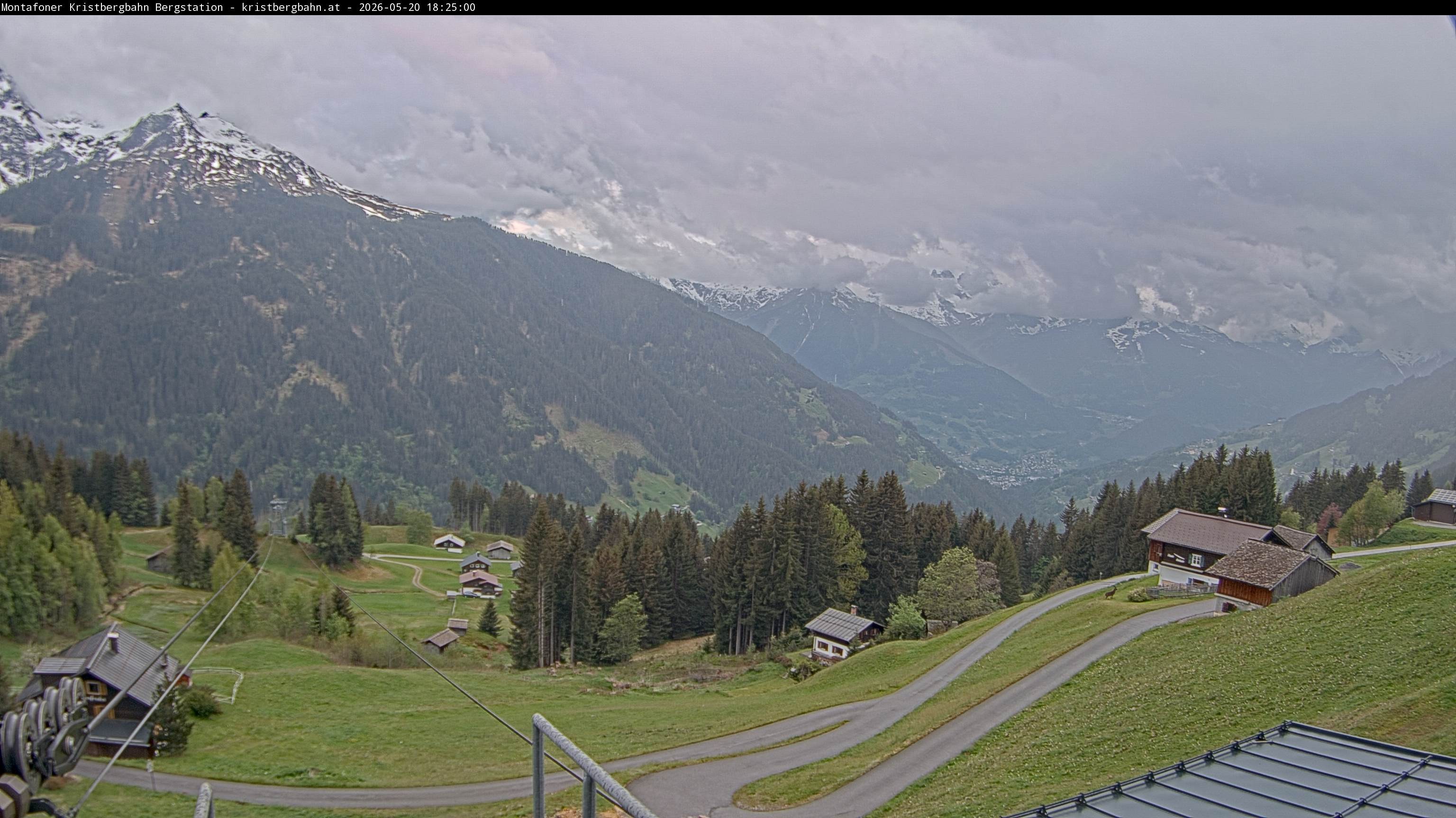 Archiv Foto Webcam Bergstation Montafoner Kristbergbahn, Vorarlberg