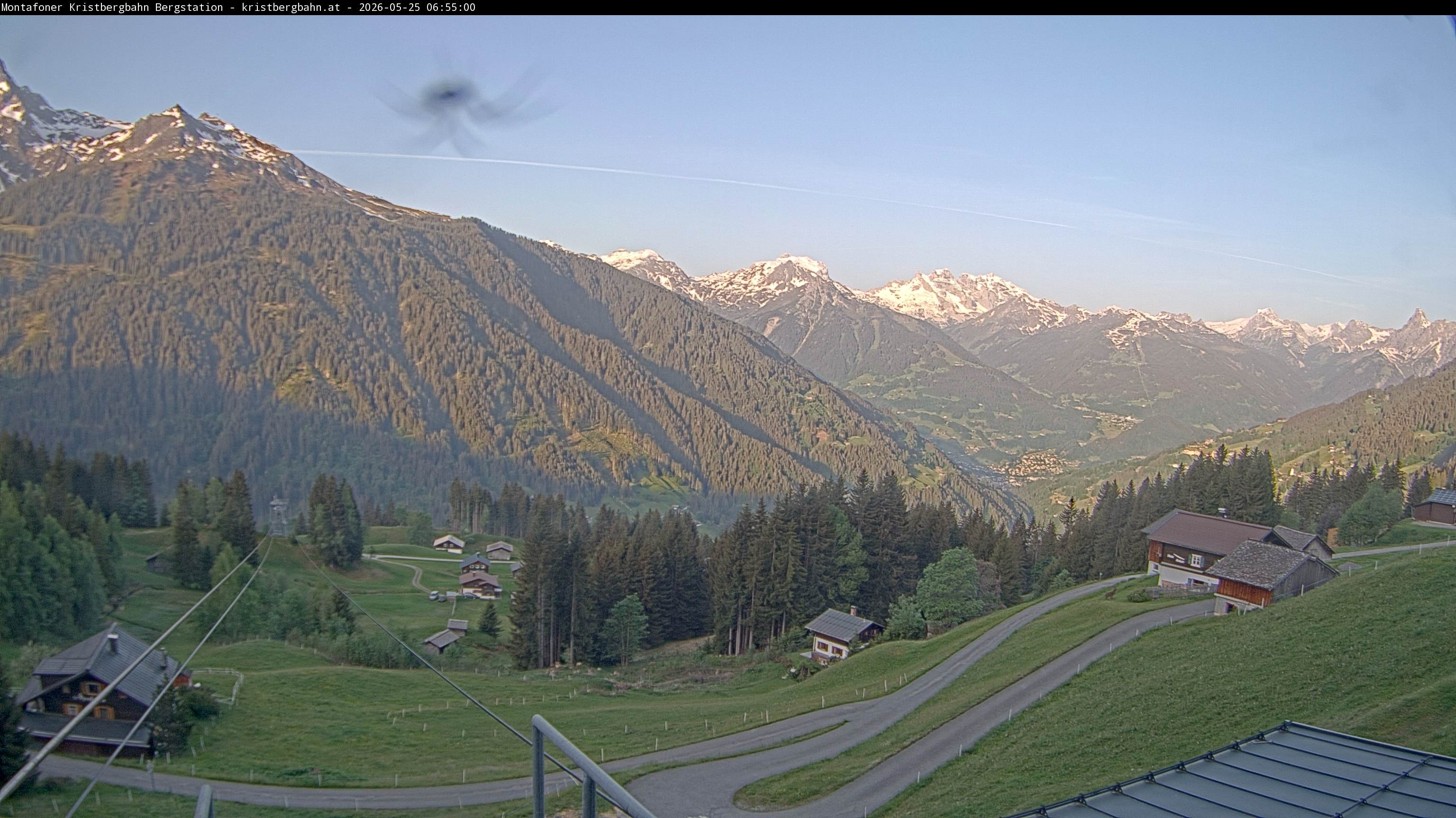 Archiv Foto Webcam Bergstation Montafoner Kristbergbahn, Vorarlberg