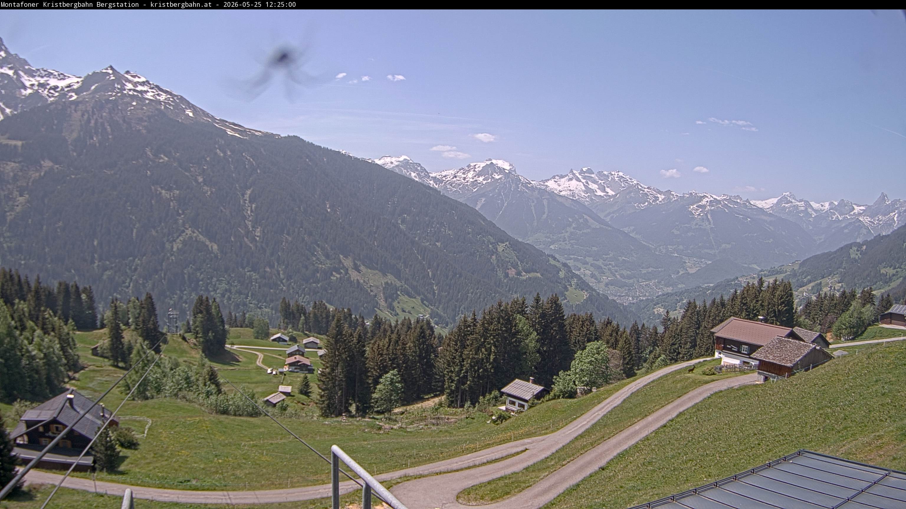 Archiv Foto Webcam Bergstation Montafoner Kristbergbahn, Vorarlberg