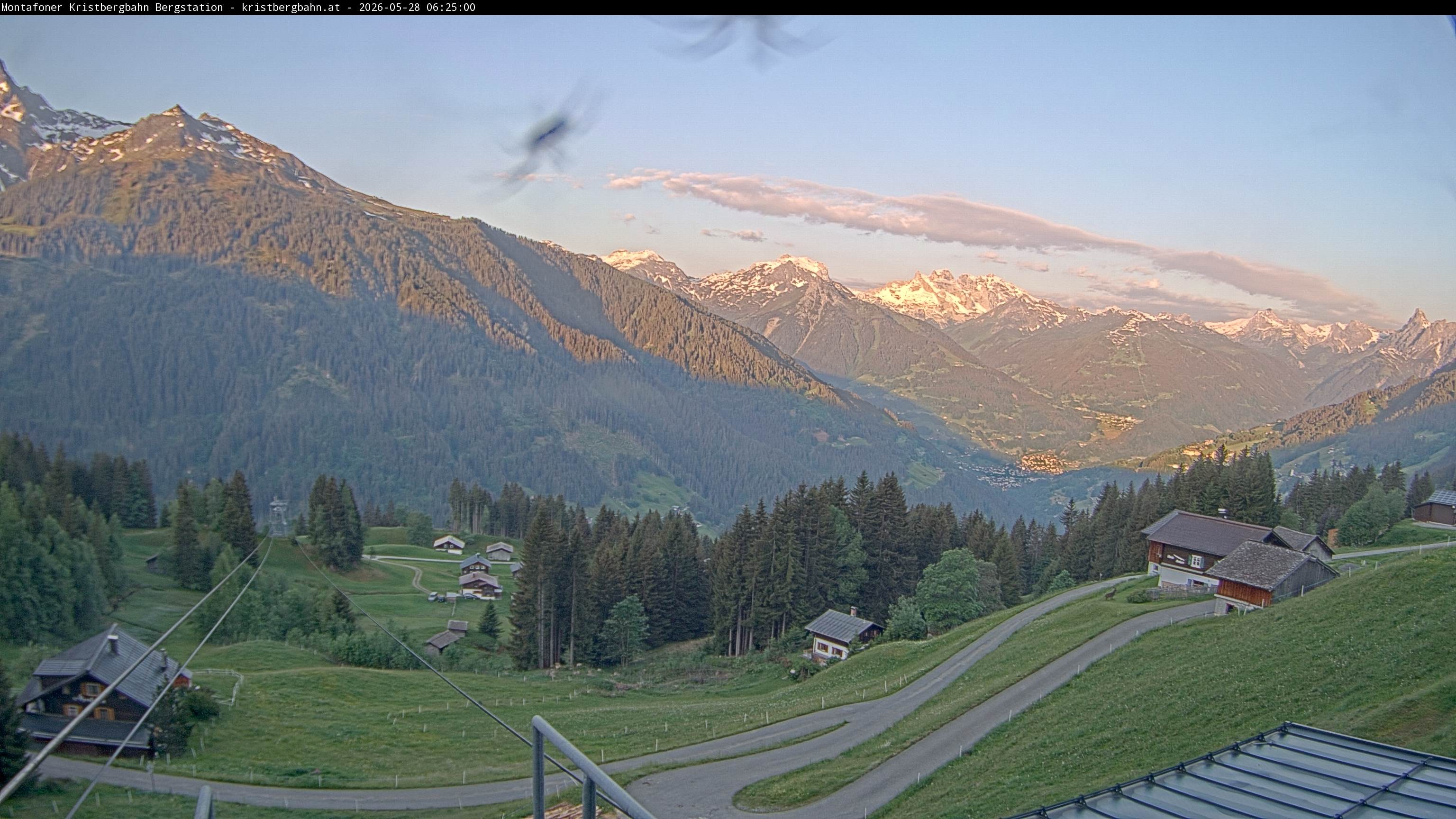 Archiv Foto Webcam Bergstation Montafoner Kristbergbahn, Vorarlberg