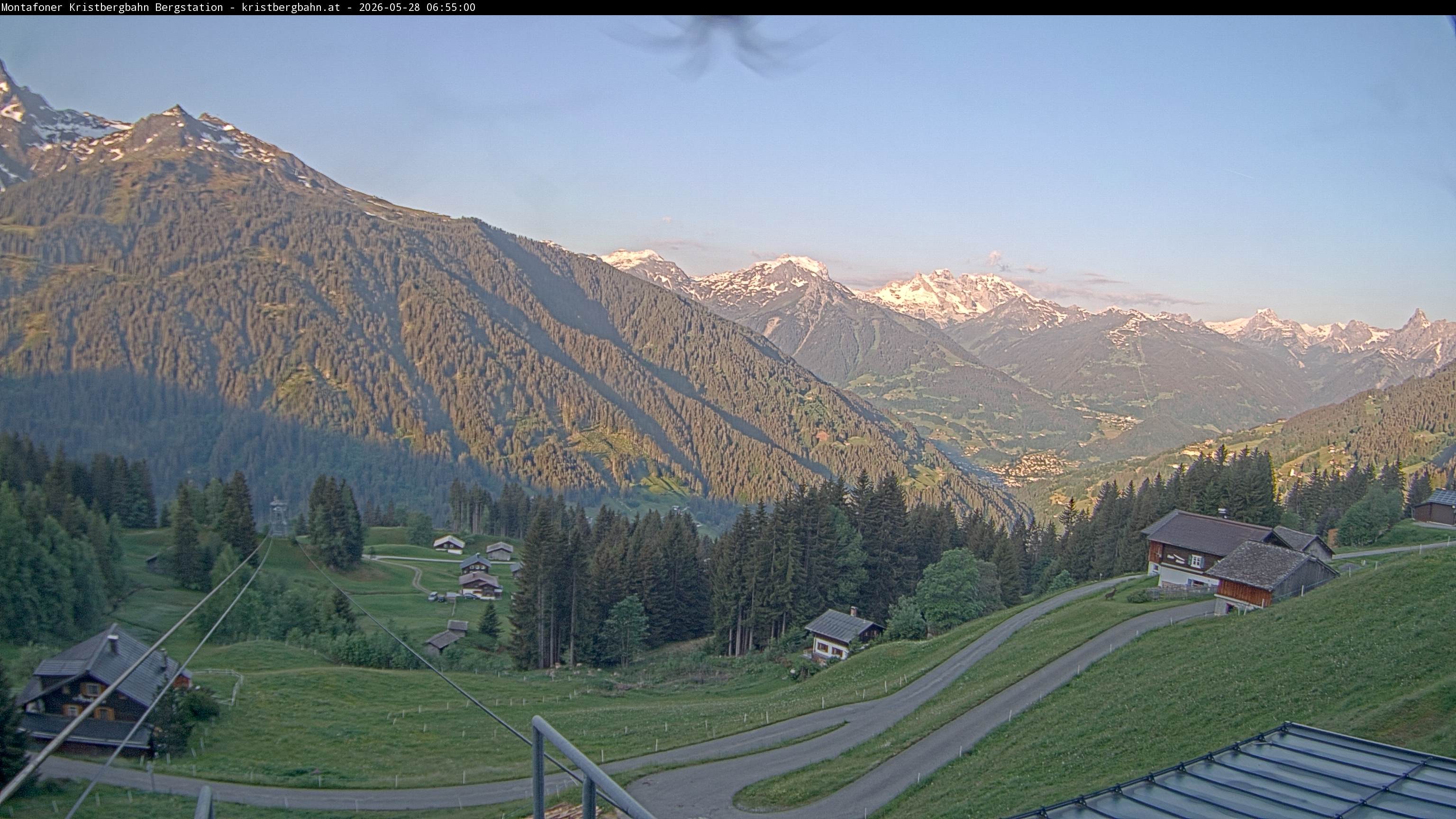 Archiv Foto Webcam Bergstation Montafoner Kristbergbahn, Vorarlberg