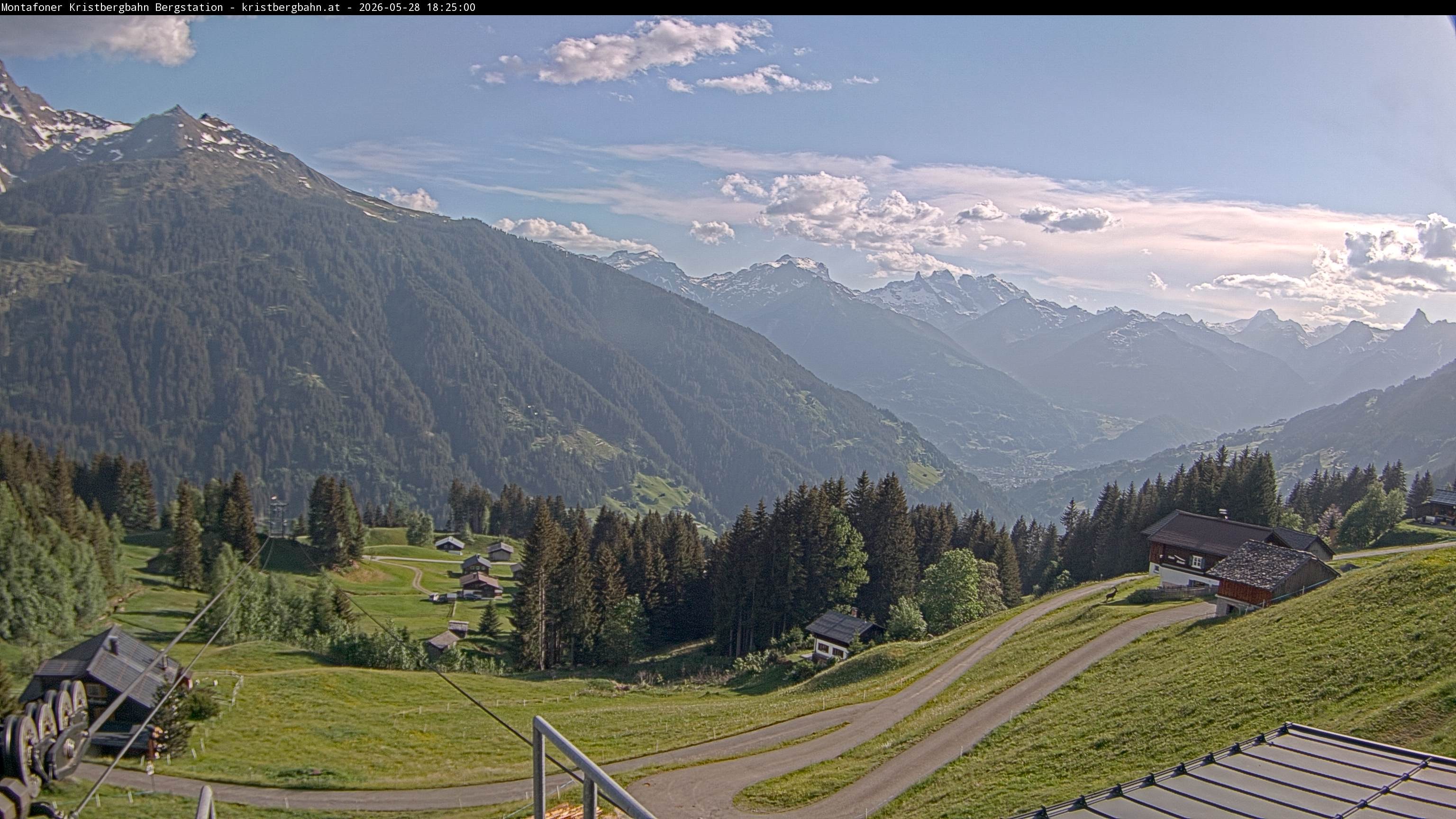 Archiv Foto Webcam Bergstation Montafoner Kristbergbahn, Vorarlberg