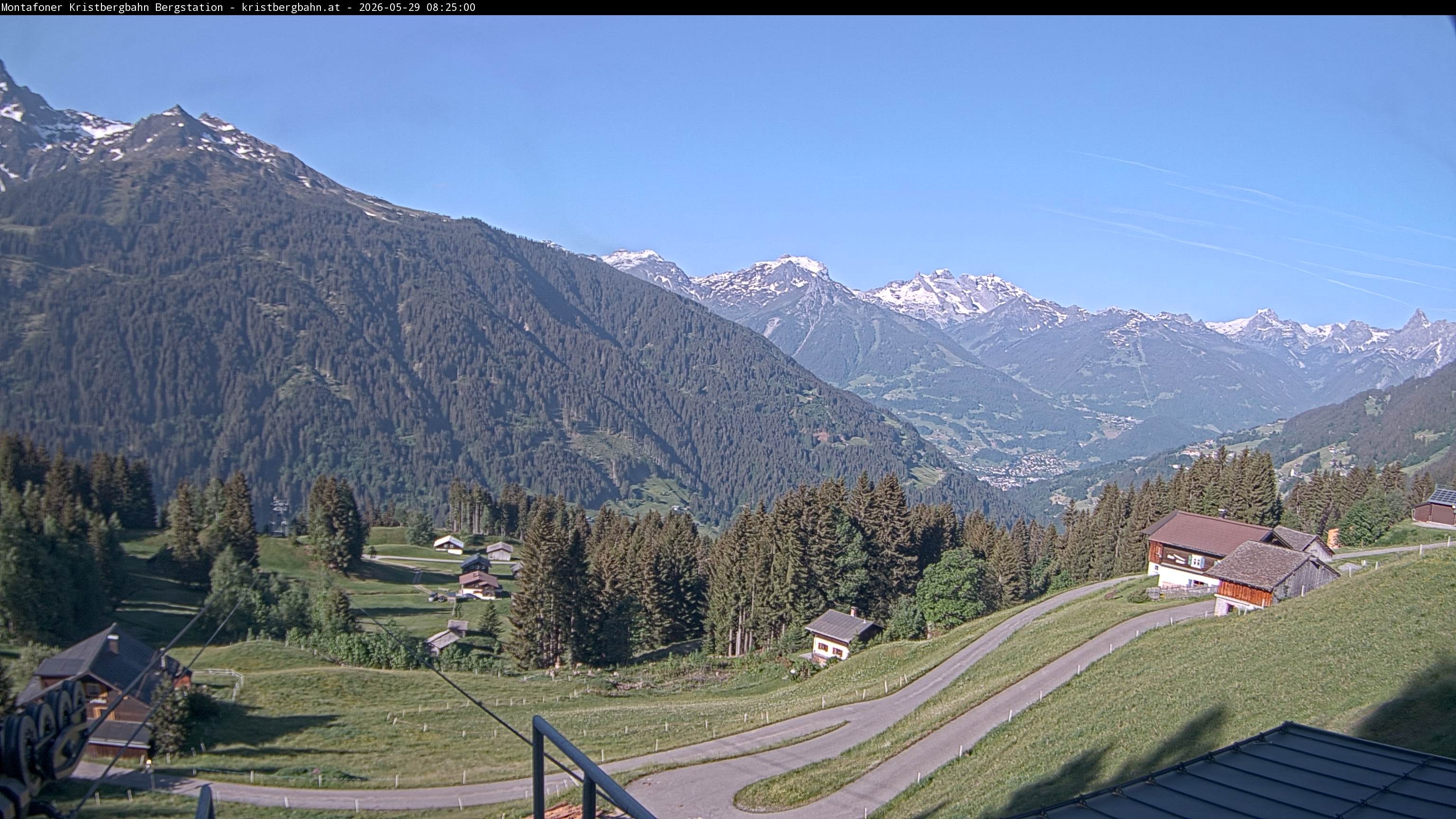 Archiv Foto Webcam Bergstation Montafoner Kristbergbahn, Vorarlberg