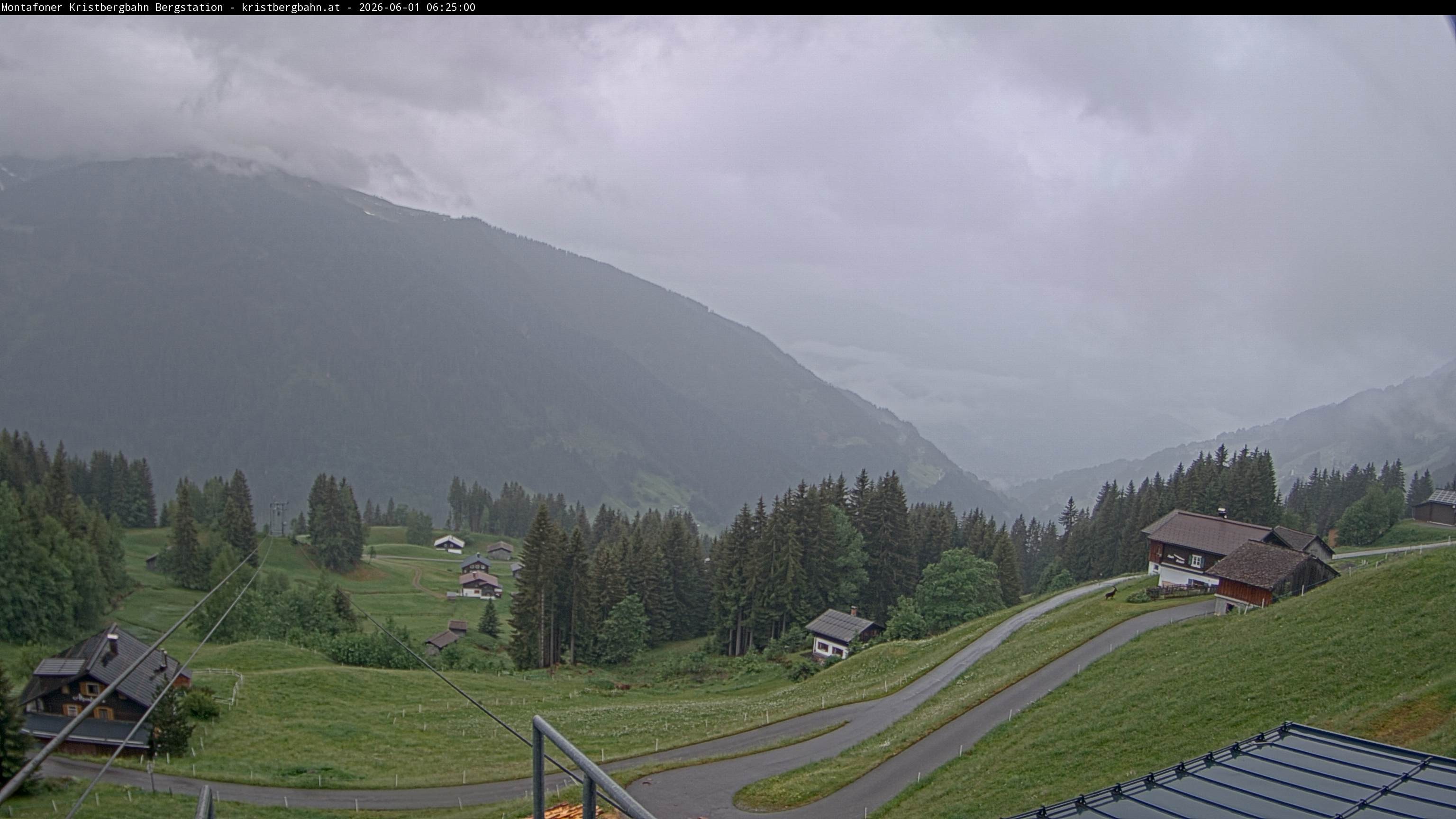 Archiv Foto Webcam Bergstation Montafoner Kristbergbahn, Vorarlberg
