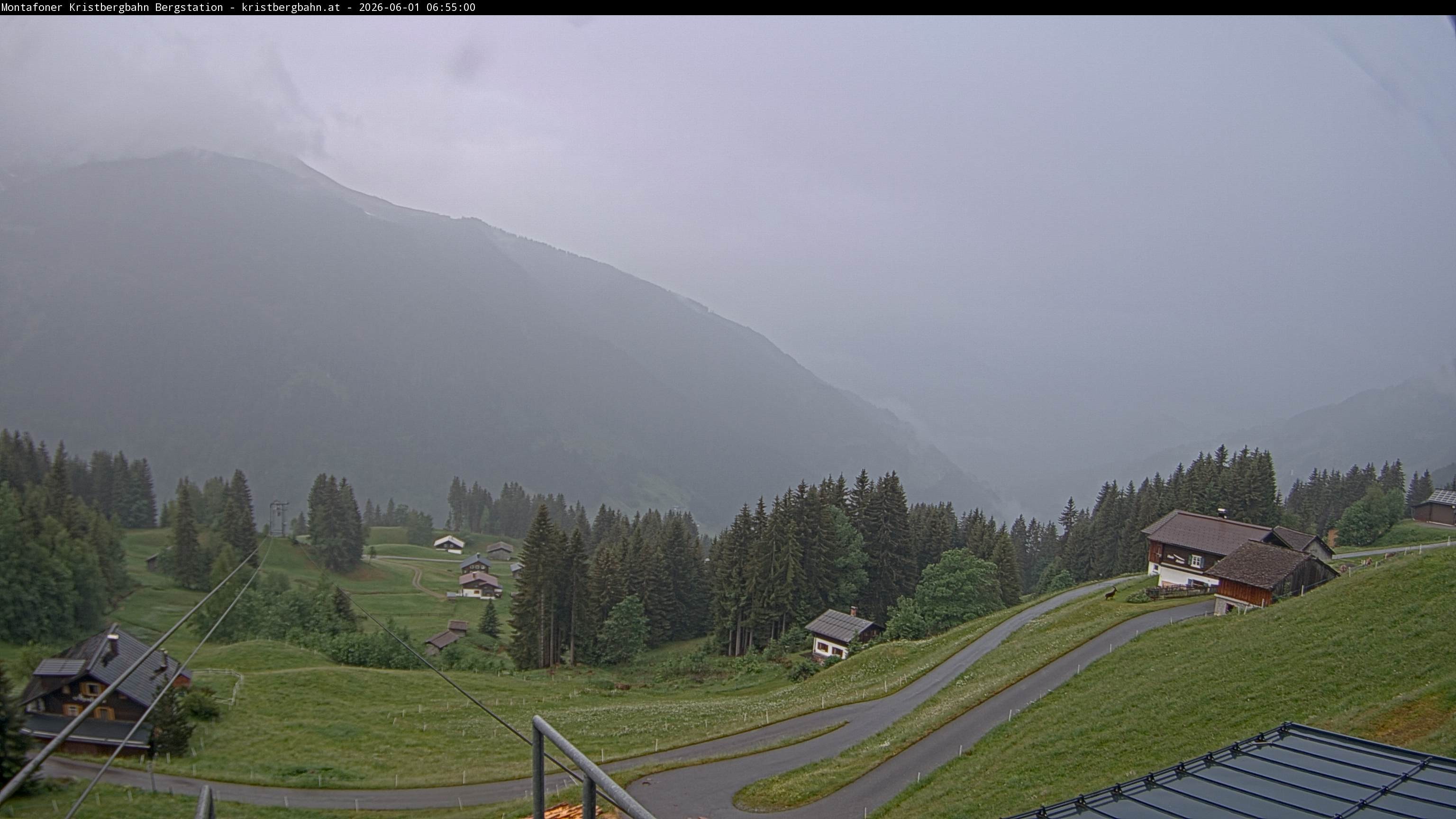 Archiv Foto Webcam Bergstation Montafoner Kristbergbahn, Vorarlberg