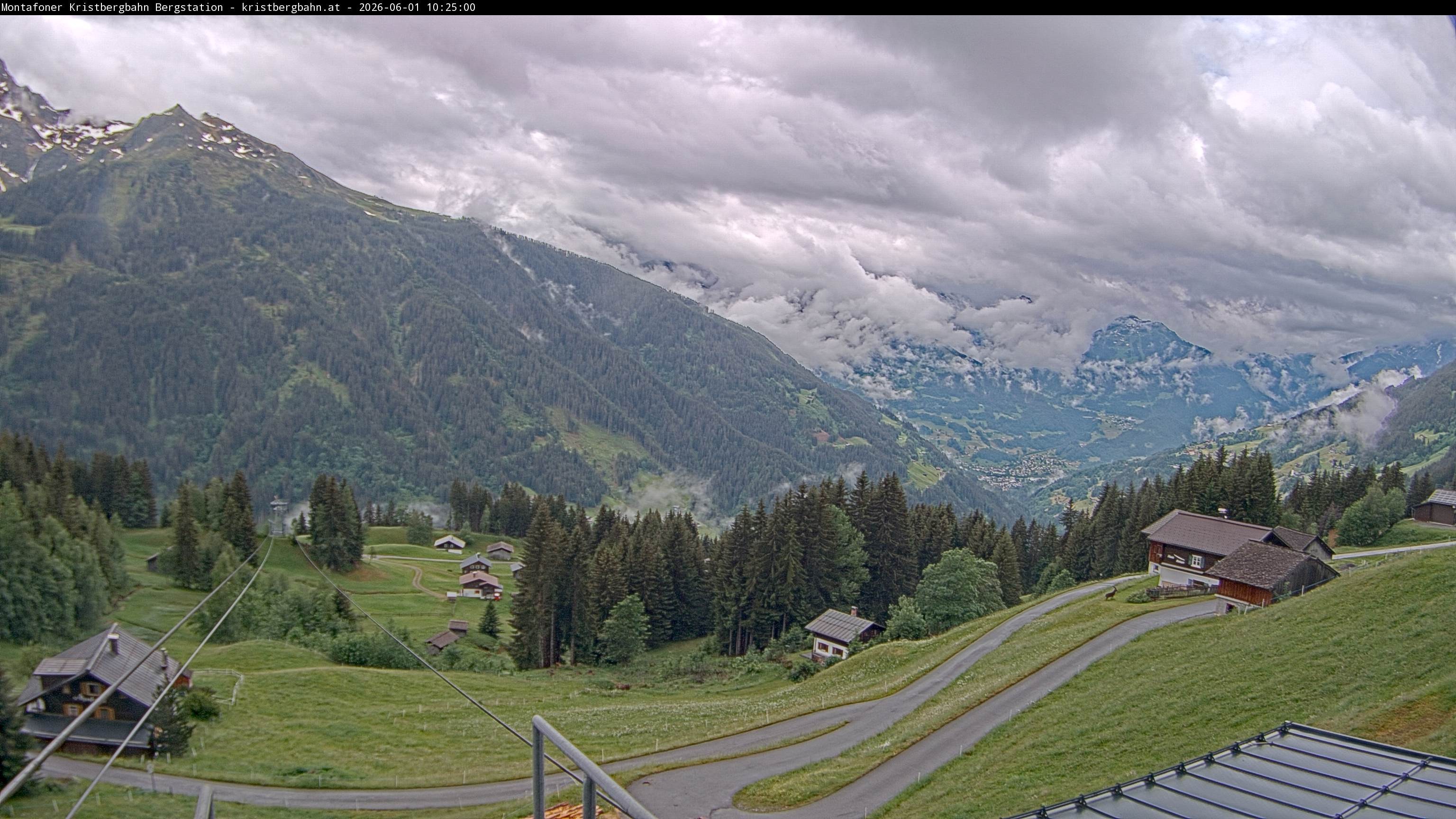 Archiv Foto Webcam Bergstation Montafoner Kristbergbahn, Vorarlberg