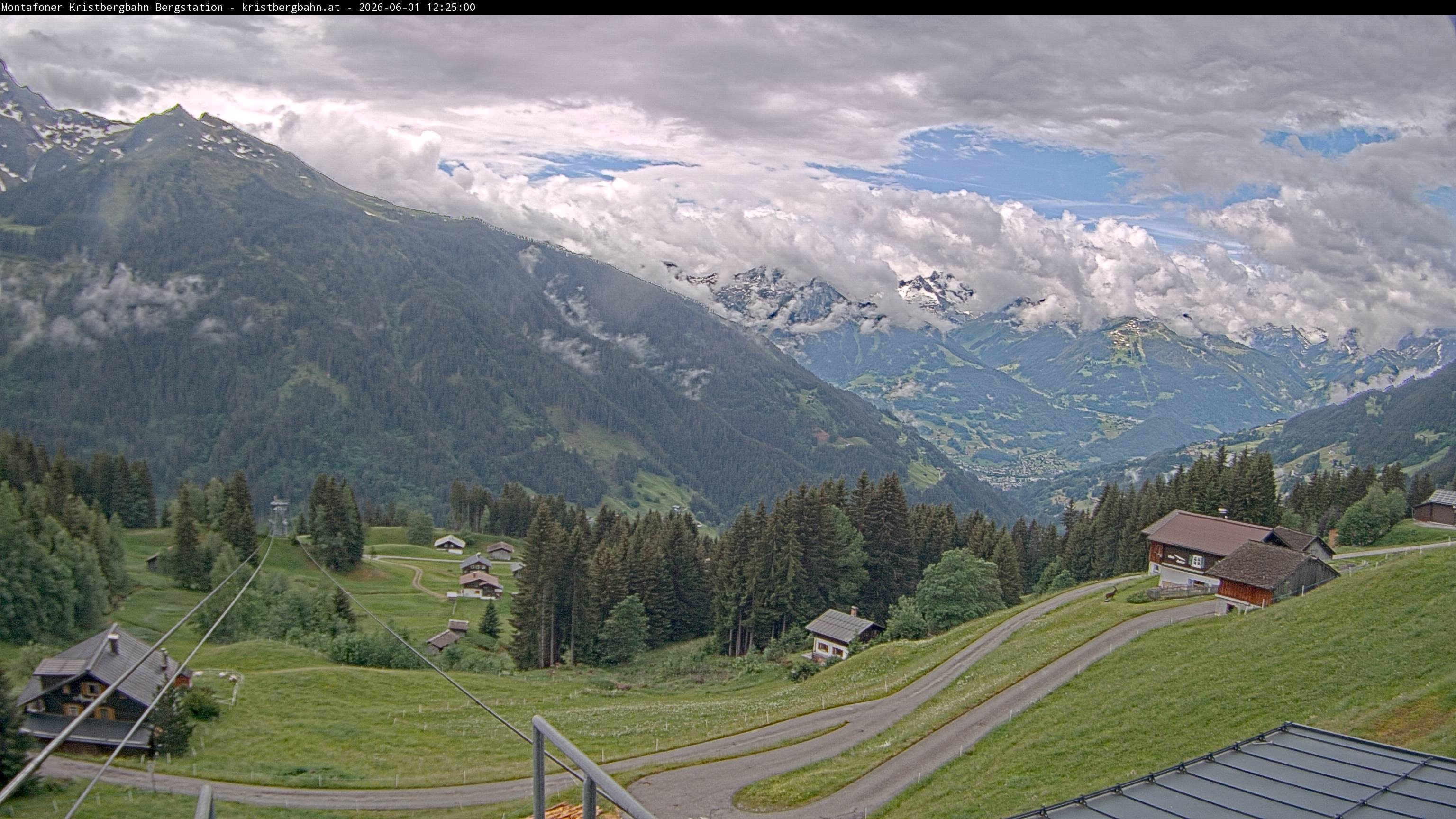 Archiv Foto Webcam Bergstation Montafoner Kristbergbahn, Vorarlberg