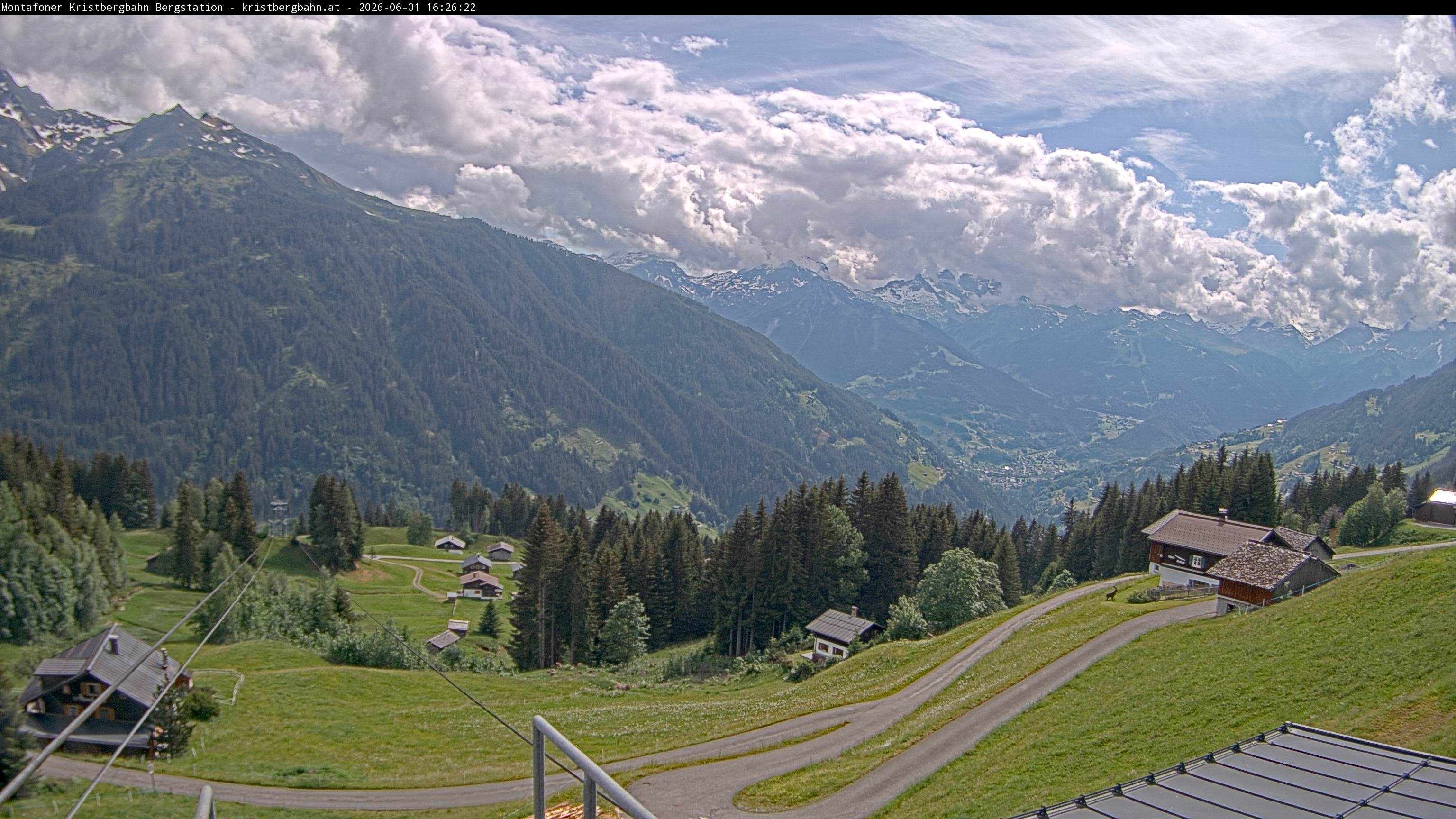 Archiv Foto Webcam Bergstation Montafoner Kristbergbahn, Vorarlberg