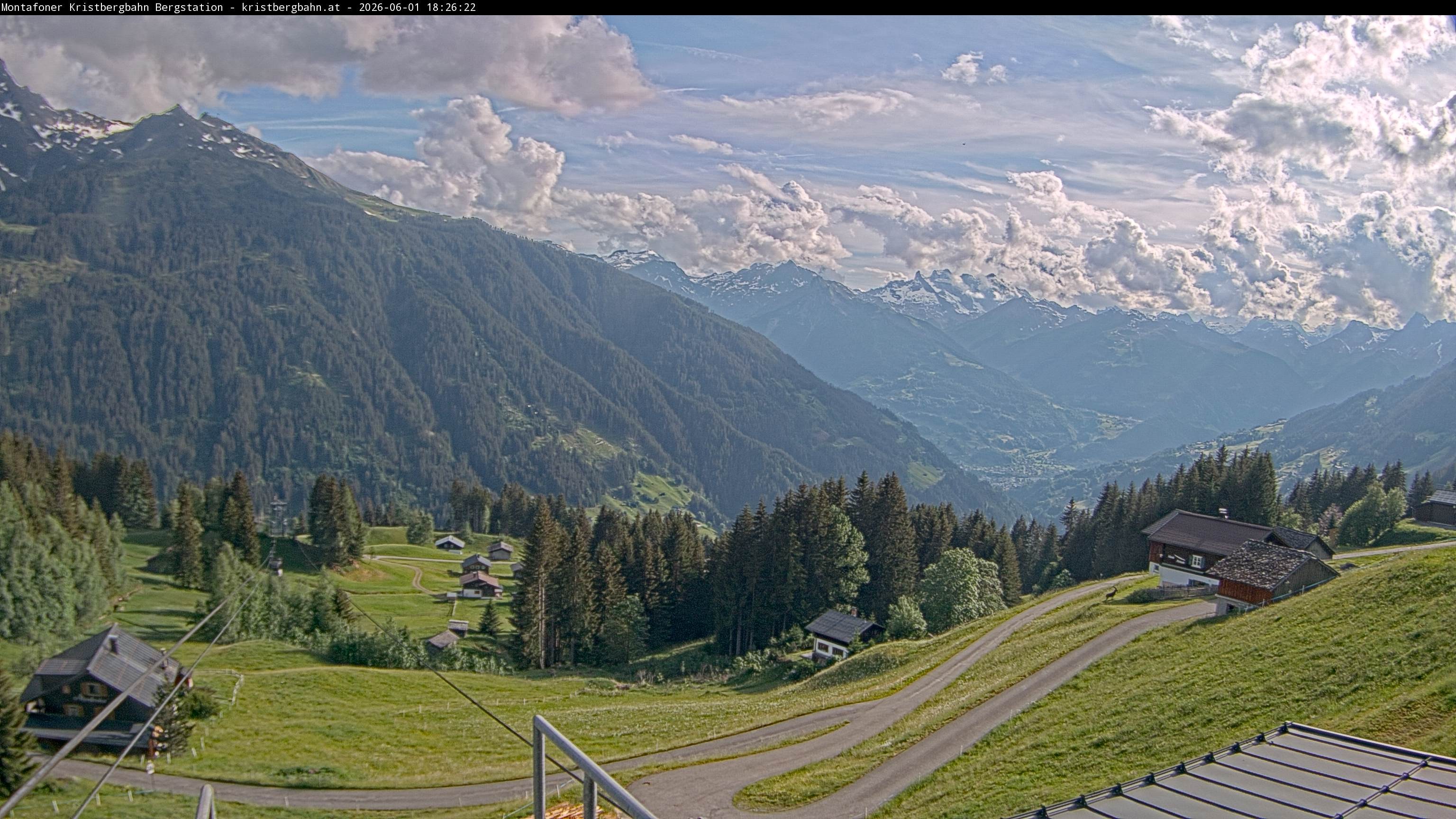 Archiv Foto Webcam Bergstation Montafoner Kristbergbahn, Vorarlberg