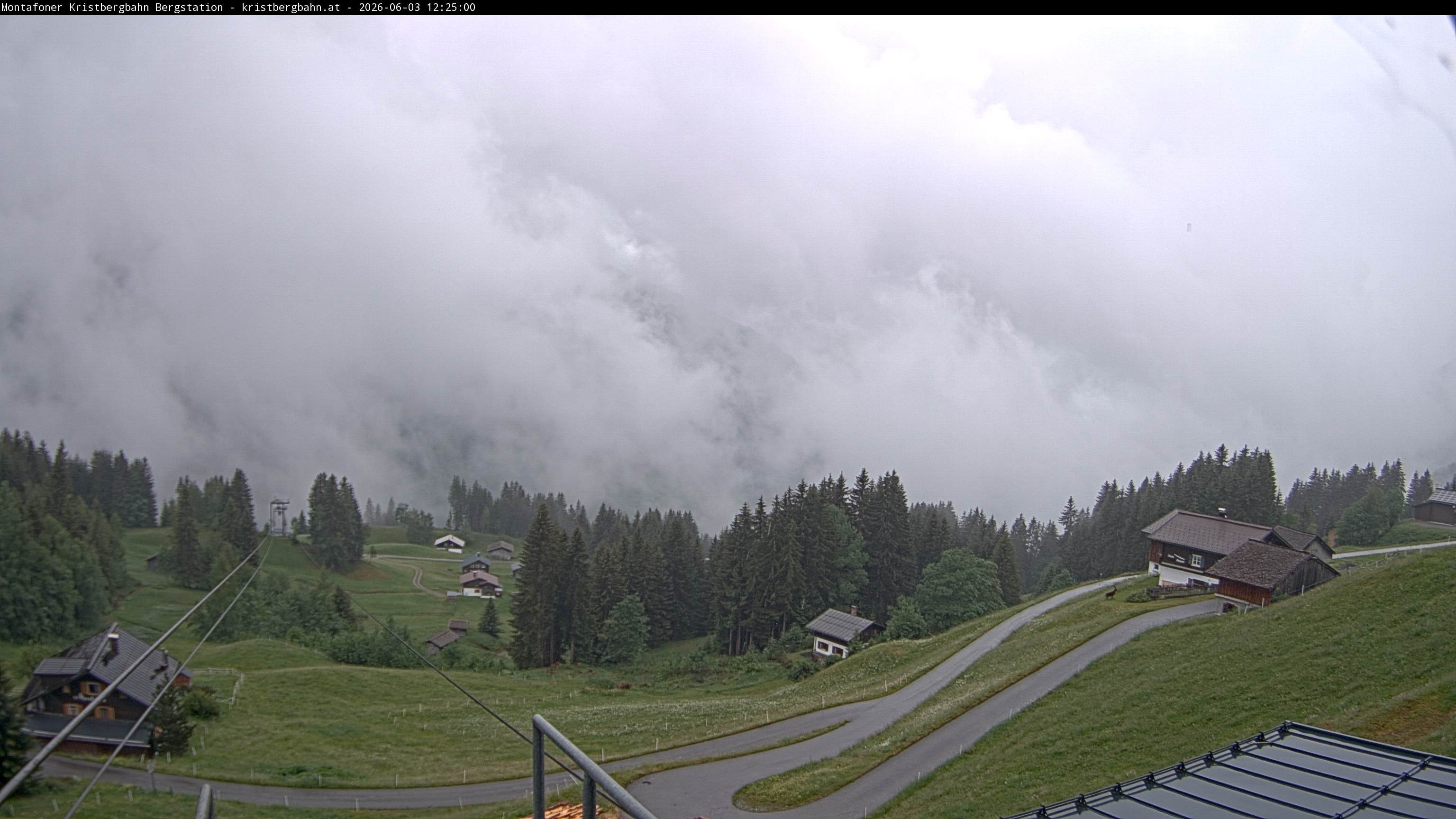 Archiv Foto Webcam Bergstation Montafoner Kristbergbahn, Vorarlberg