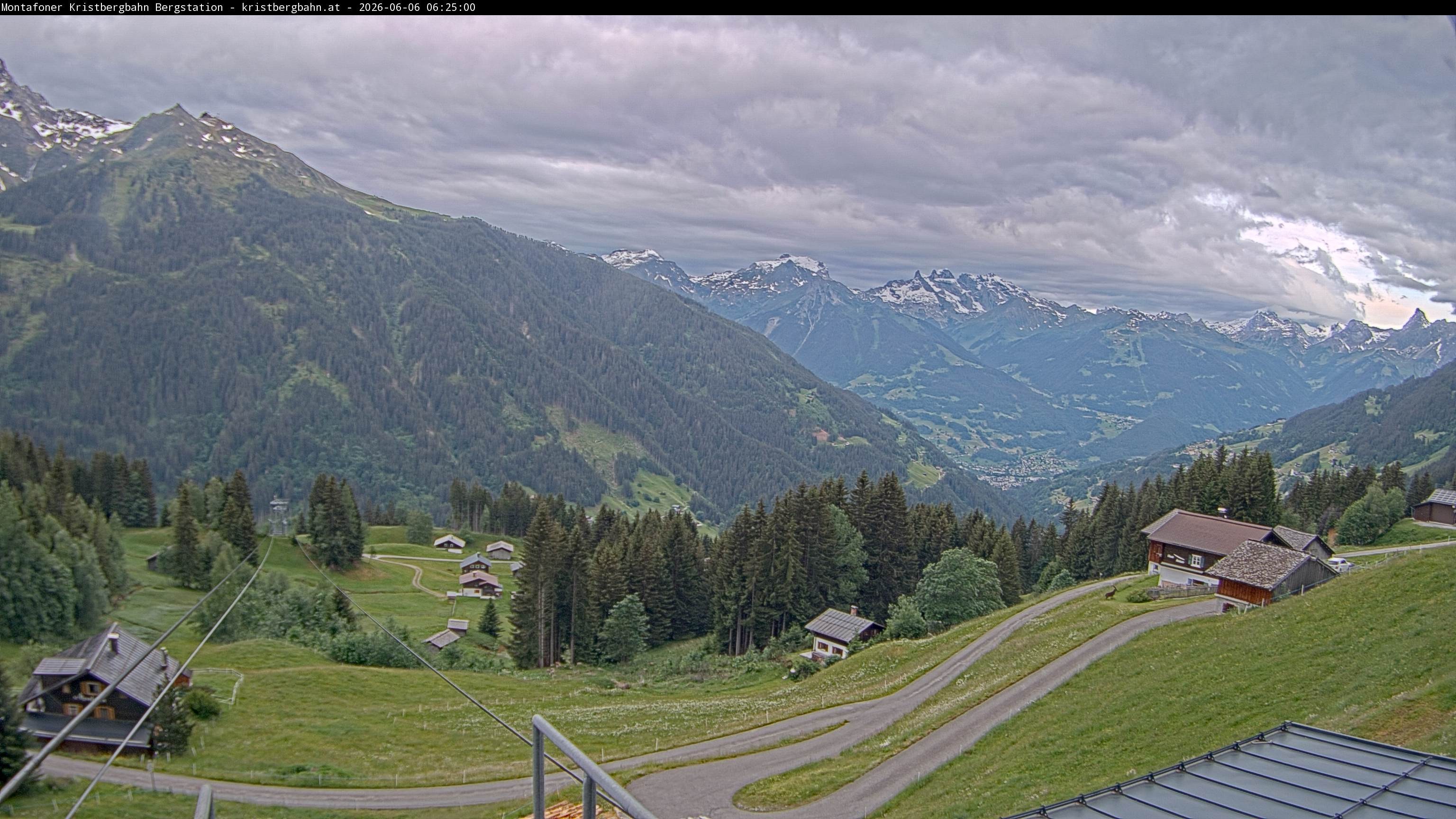 Archiv Foto Webcam Bergstation Montafoner Kristbergbahn, Vorarlberg