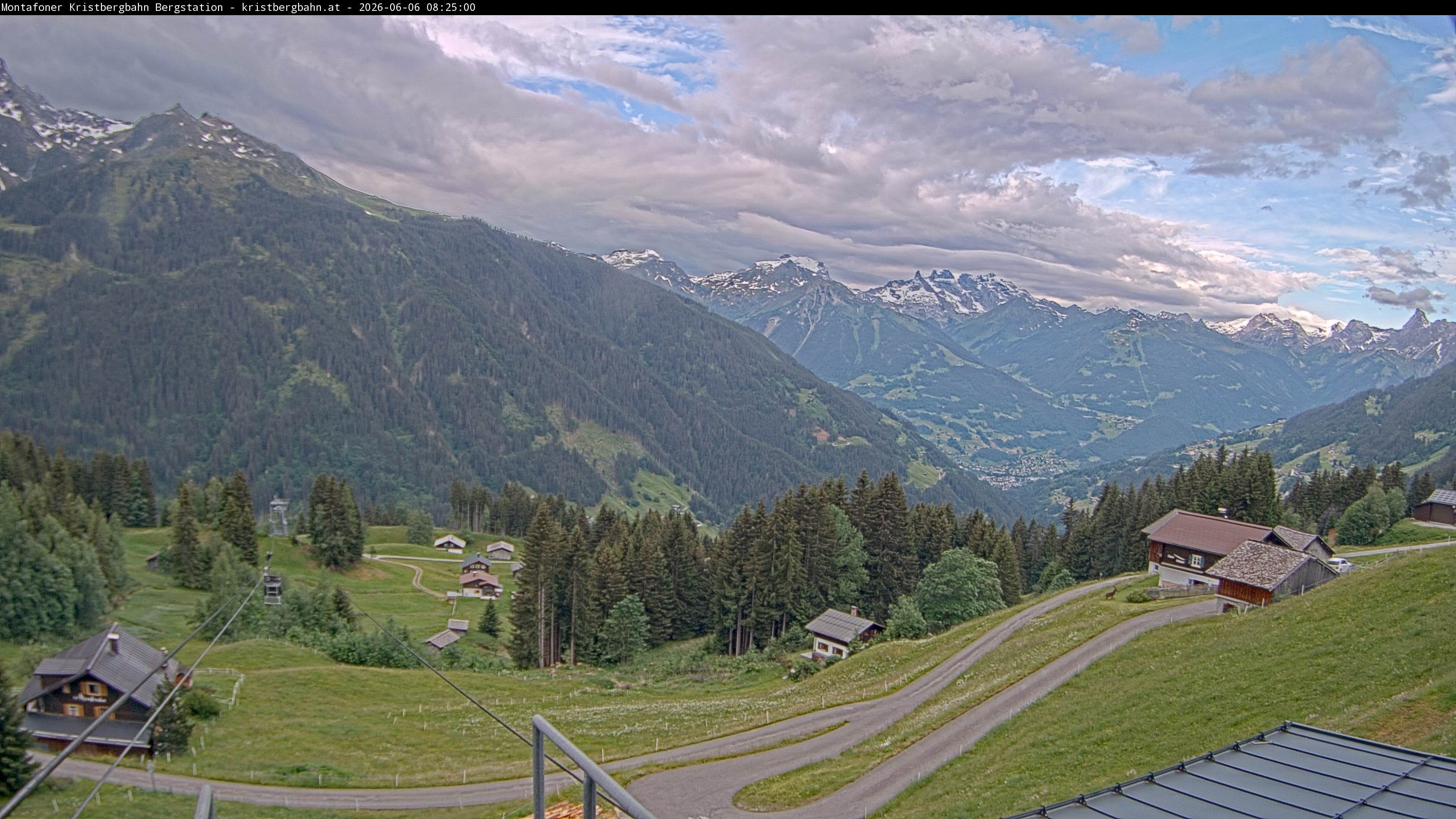Archiv Foto Webcam Bergstation Montafoner Kristbergbahn, Vorarlberg