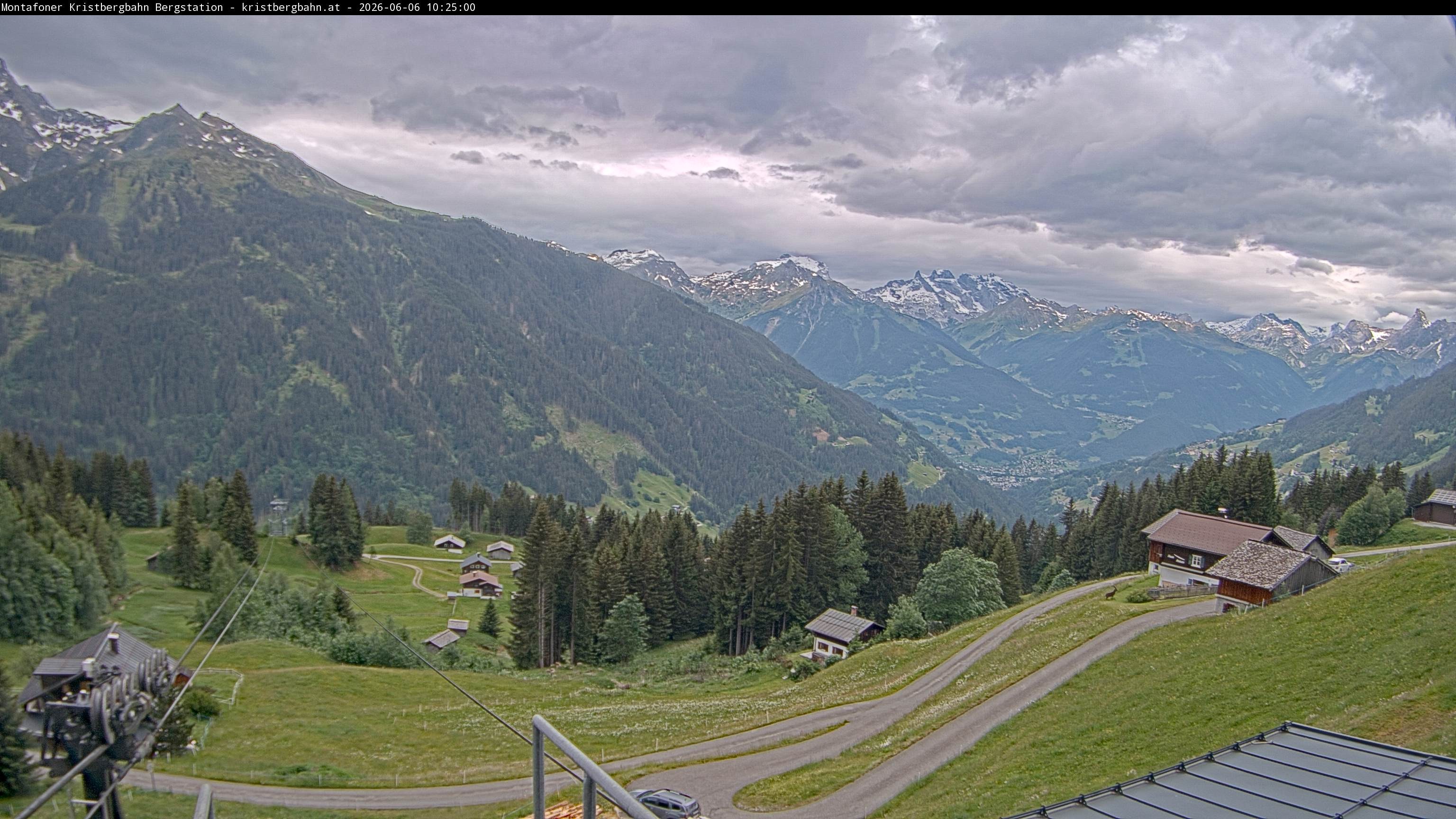 Archiv Foto Webcam Bergstation Montafoner Kristbergbahn, Vorarlberg