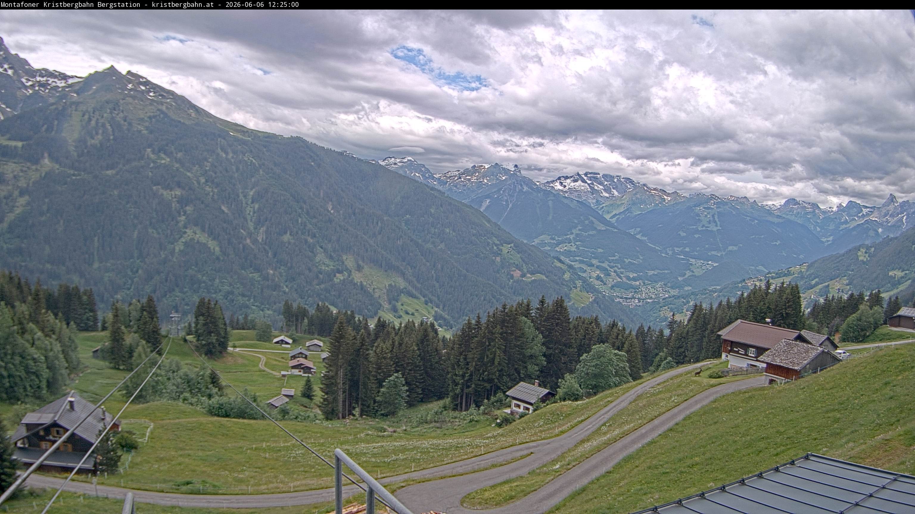 Archiv Foto Webcam Bergstation Montafoner Kristbergbahn, Vorarlberg