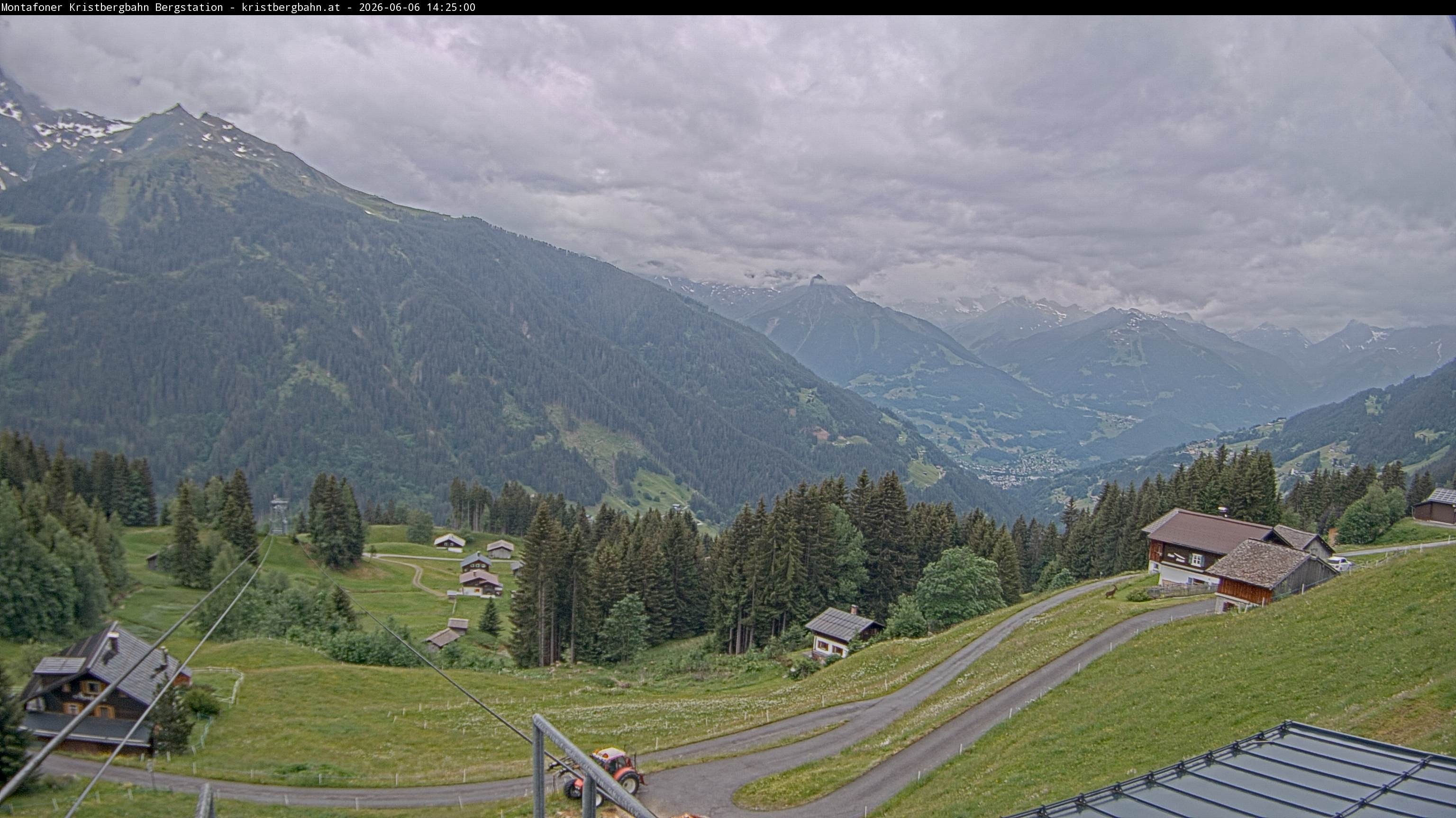 Archiv Foto Webcam Bergstation Montafoner Kristbergbahn, Vorarlberg