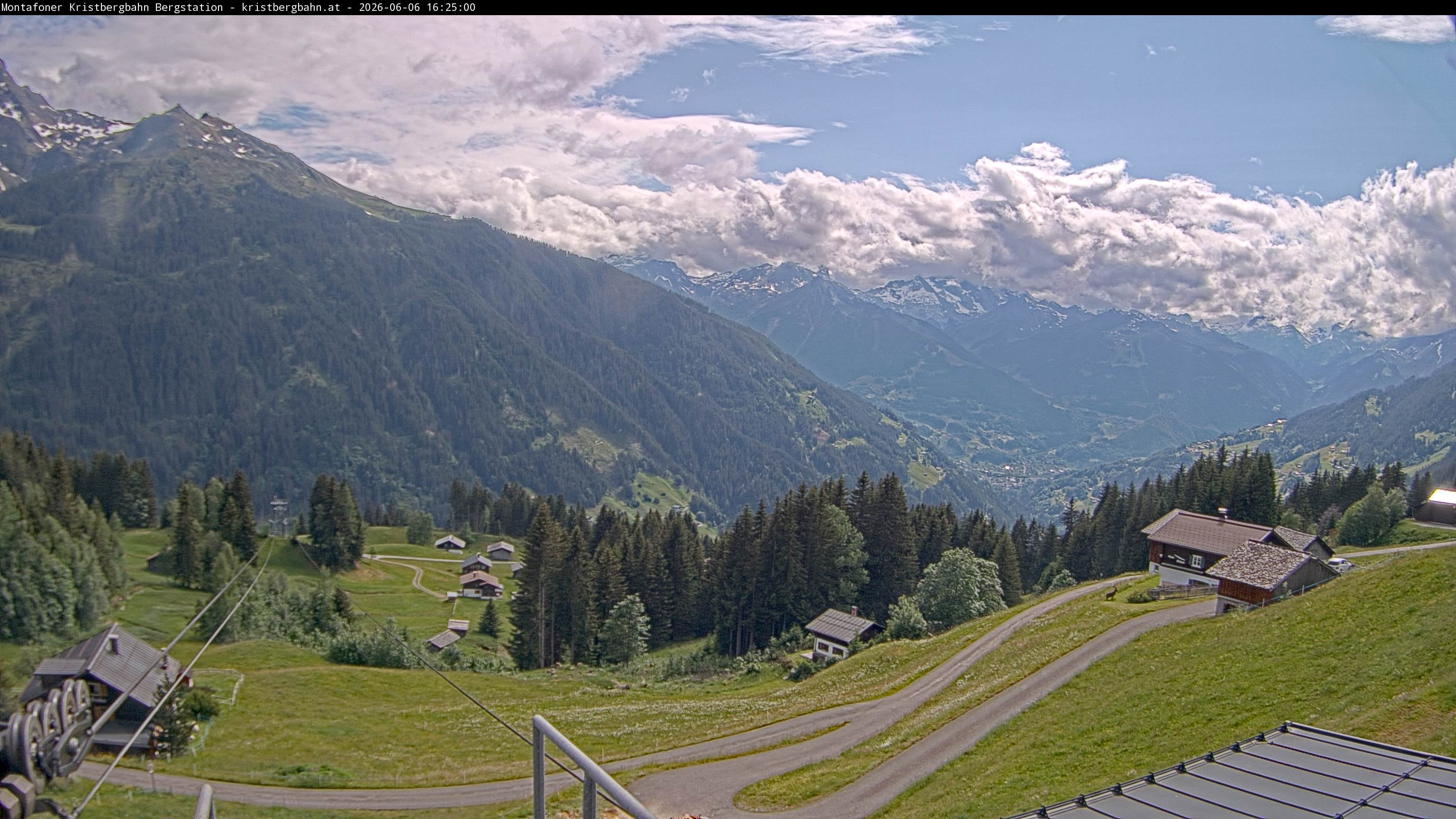 Archiv Foto Webcam Bergstation Montafoner Kristbergbahn, Vorarlberg