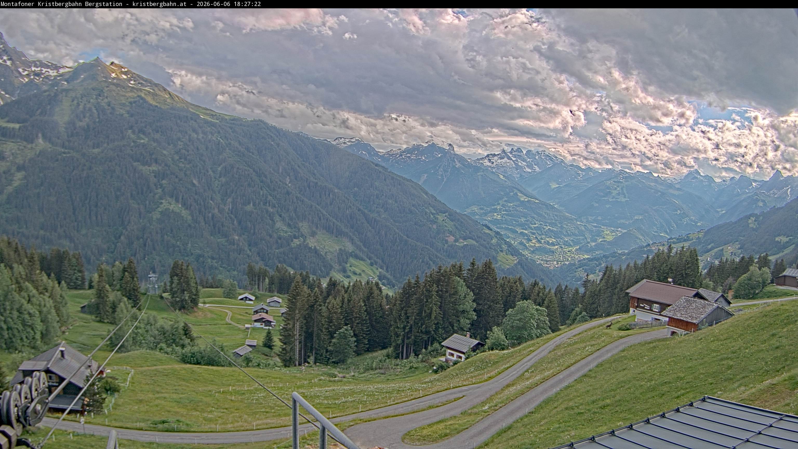 Archiv Foto Webcam Bergstation Montafoner Kristbergbahn, Vorarlberg