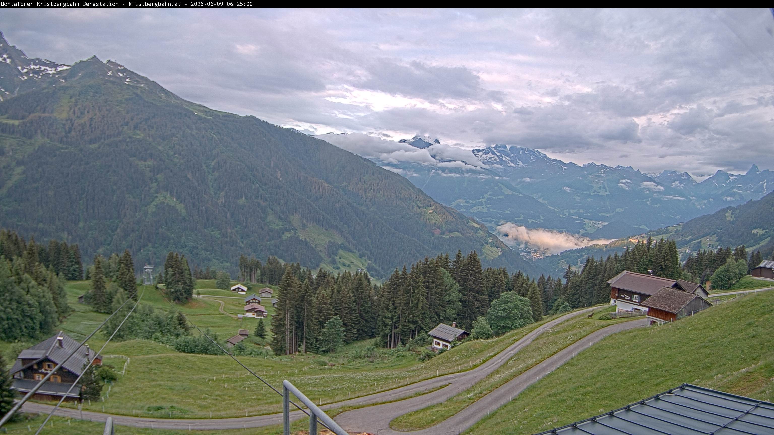 Archiv Foto Webcam Bergstation Montafoner Kristbergbahn, Vorarlberg