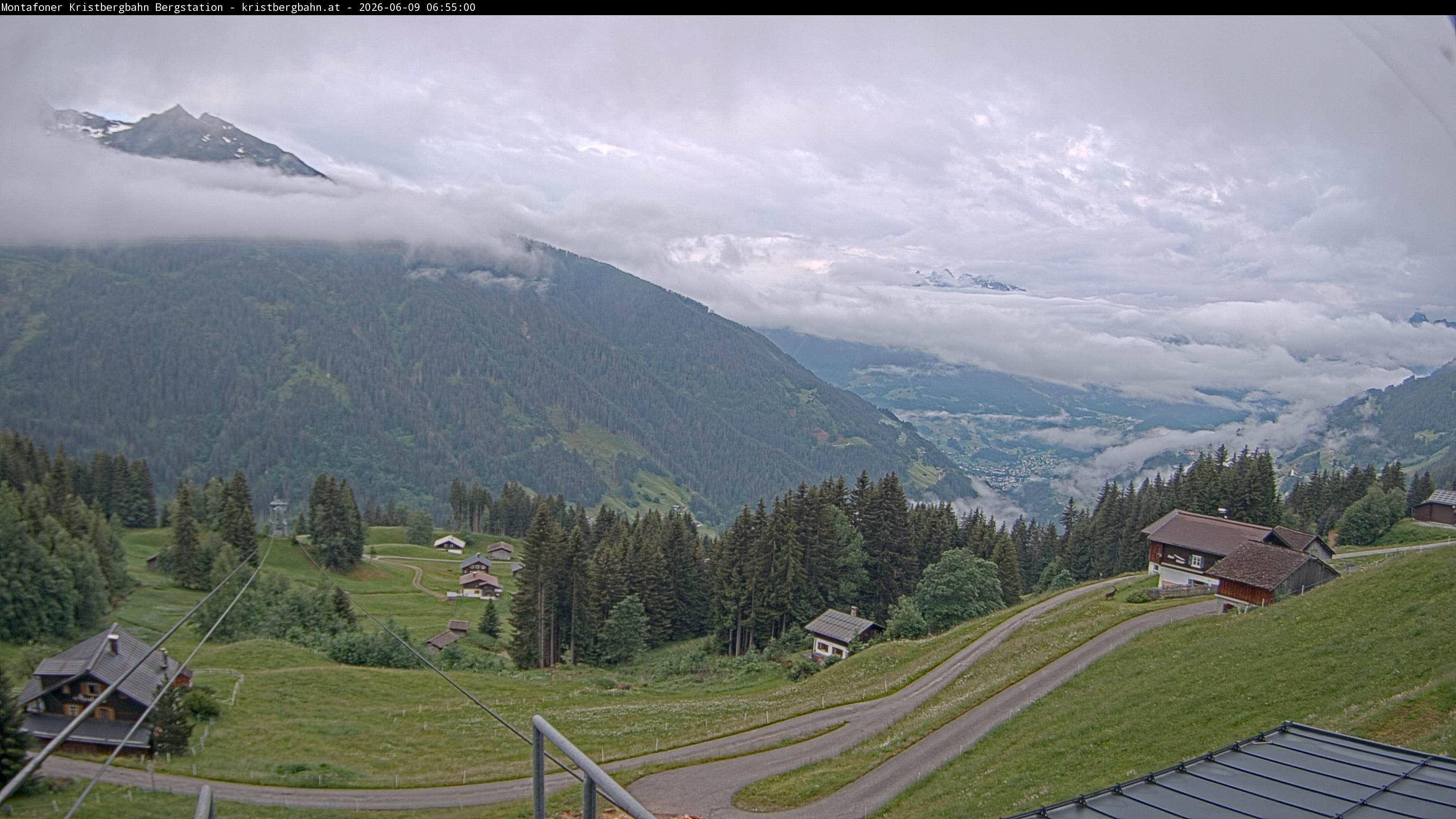 Archiv Foto Webcam Bergstation Montafoner Kristbergbahn, Vorarlberg