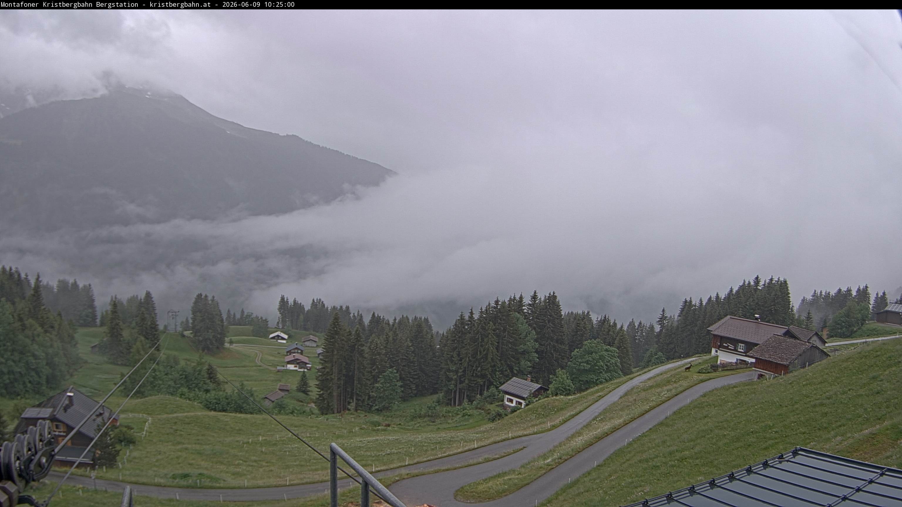 Archiv Foto Webcam Bergstation Montafoner Kristbergbahn, Vorarlberg