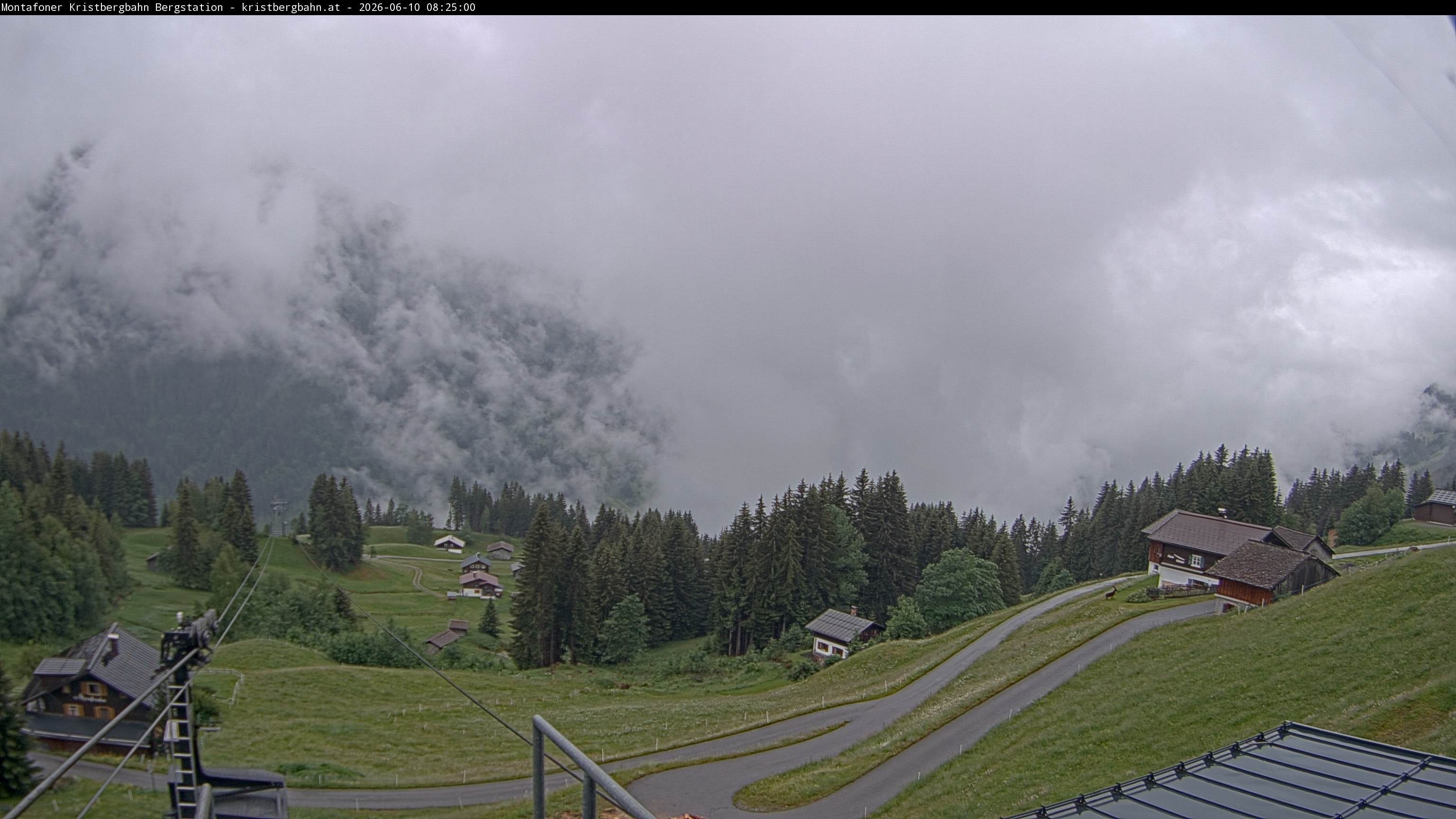 Archiv Foto Webcam Bergstation Montafoner Kristbergbahn, Vorarlberg