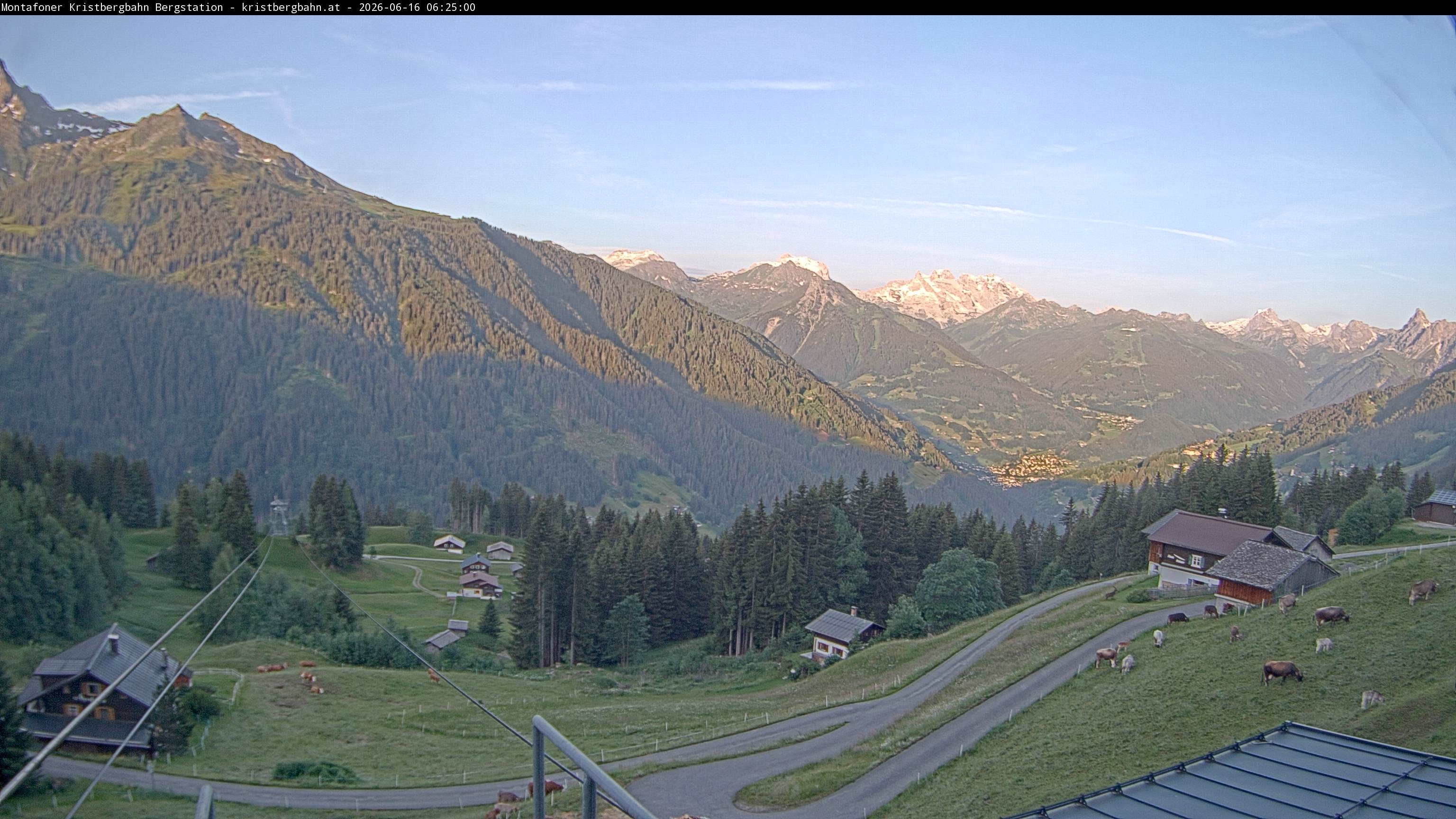 Archiv Foto Webcam Bergstation Montafoner Kristbergbahn, Vorarlberg