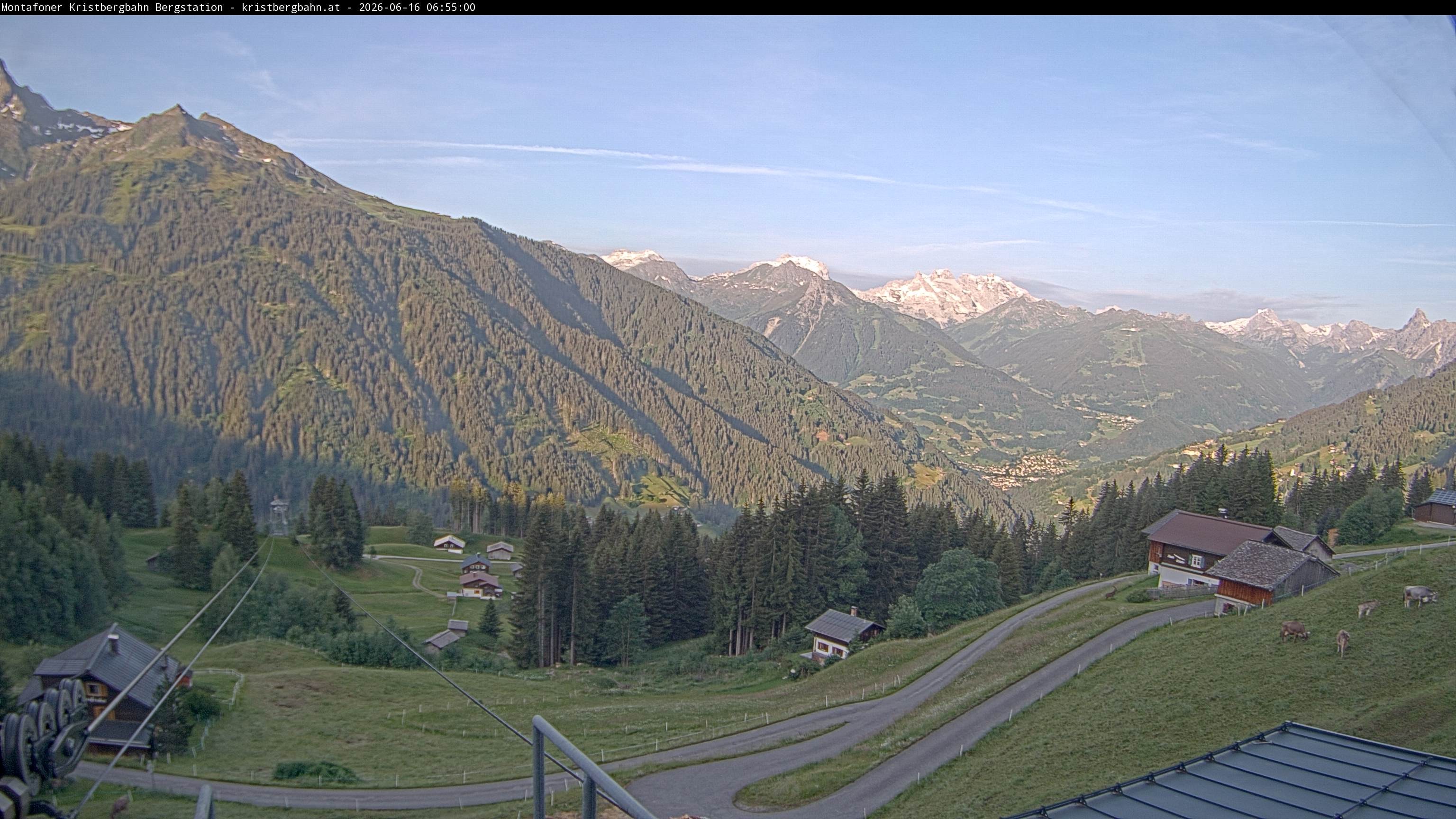 Archiv Foto Webcam Bergstation Montafoner Kristbergbahn, Vorarlberg