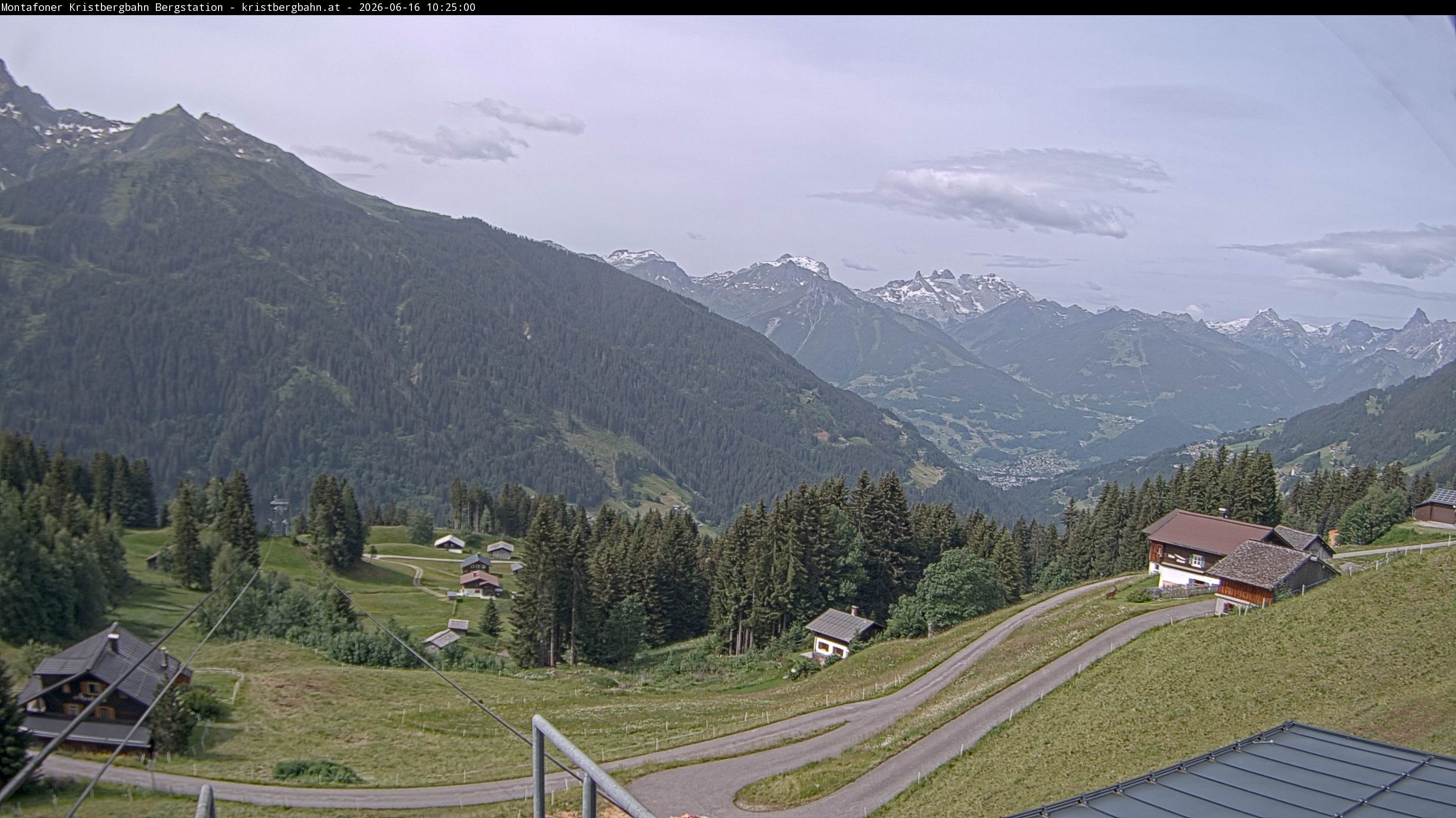 Archiv Foto Webcam Bergstation Montafoner Kristbergbahn, Vorarlberg