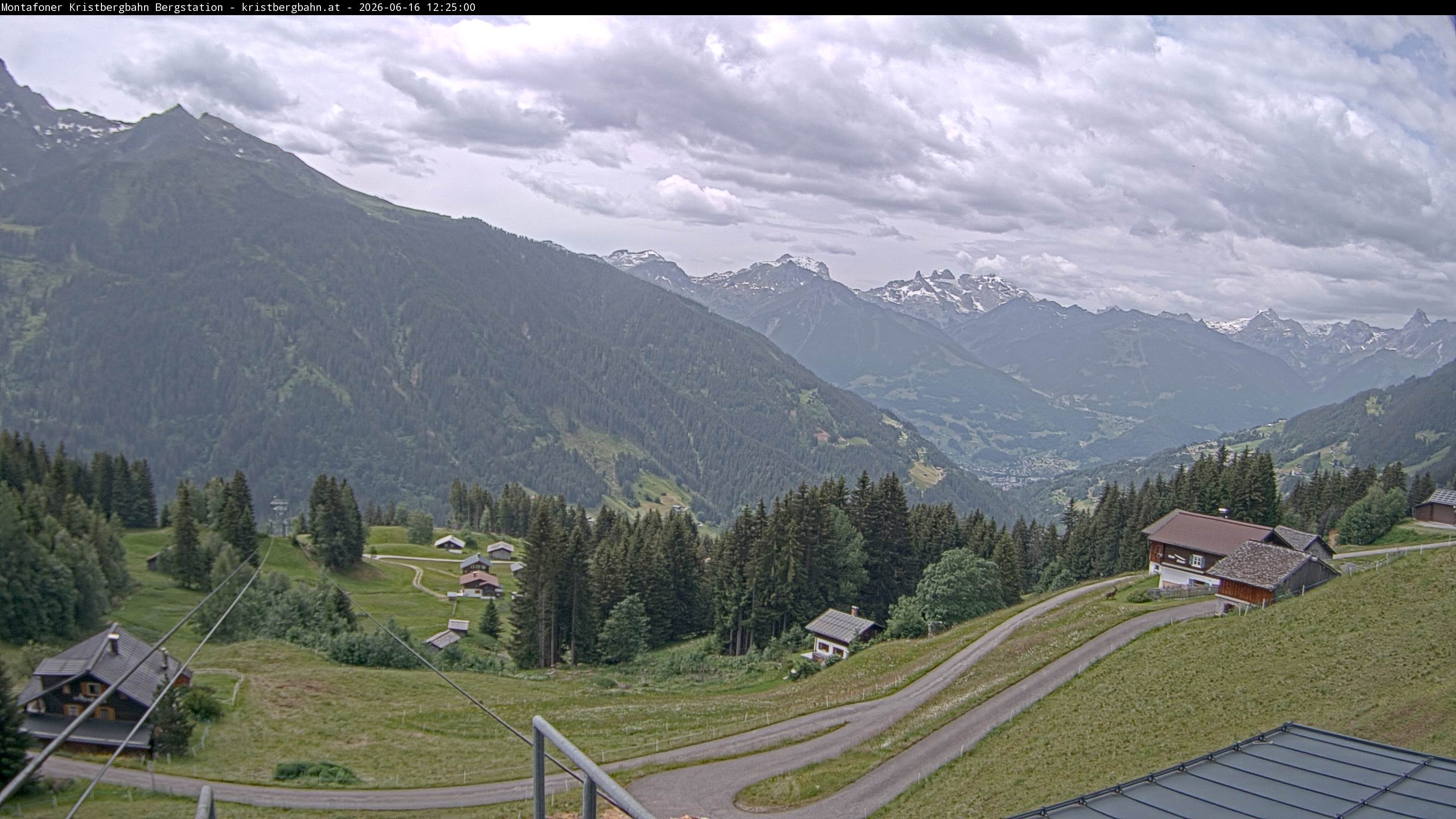 Archiv Foto Webcam Bergstation Montafoner Kristbergbahn, Vorarlberg