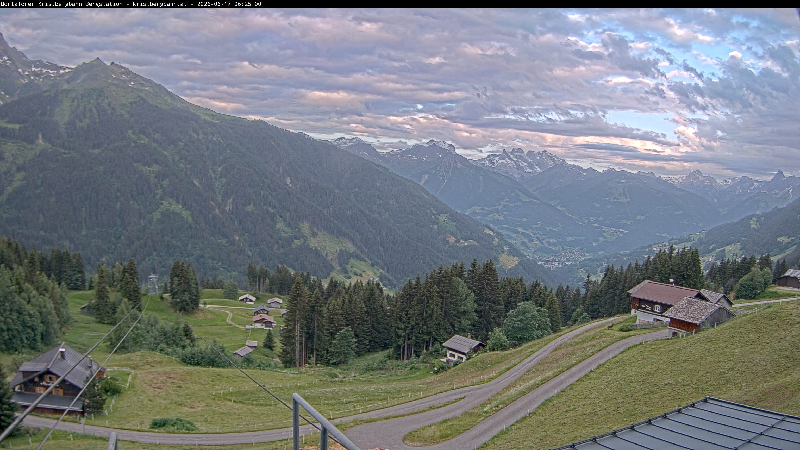 Archiv Foto Webcam Bergstation Montafoner Kristbergbahn, Vorarlberg