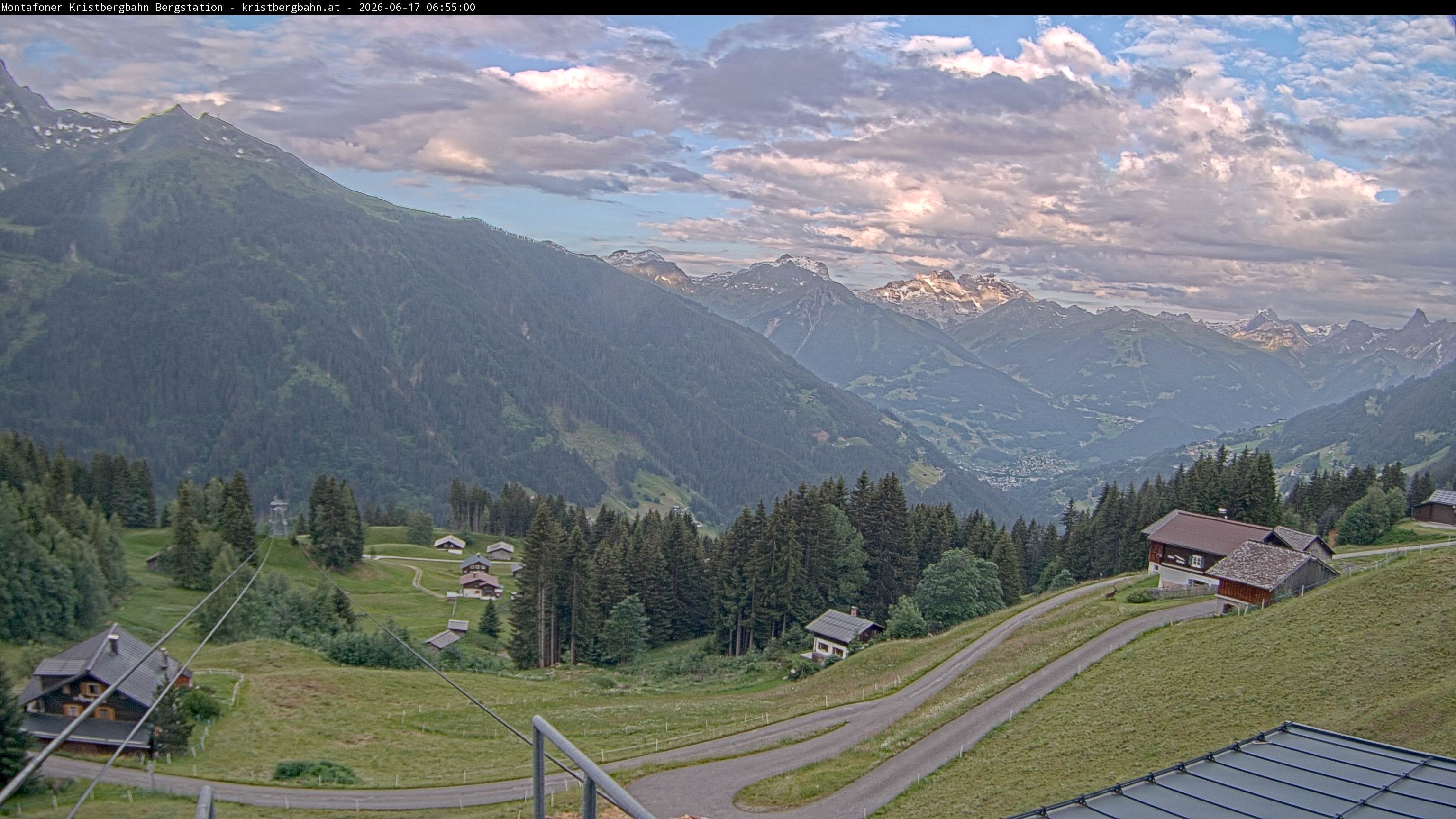 Archiv Foto Webcam Bergstation Montafoner Kristbergbahn, Vorarlberg