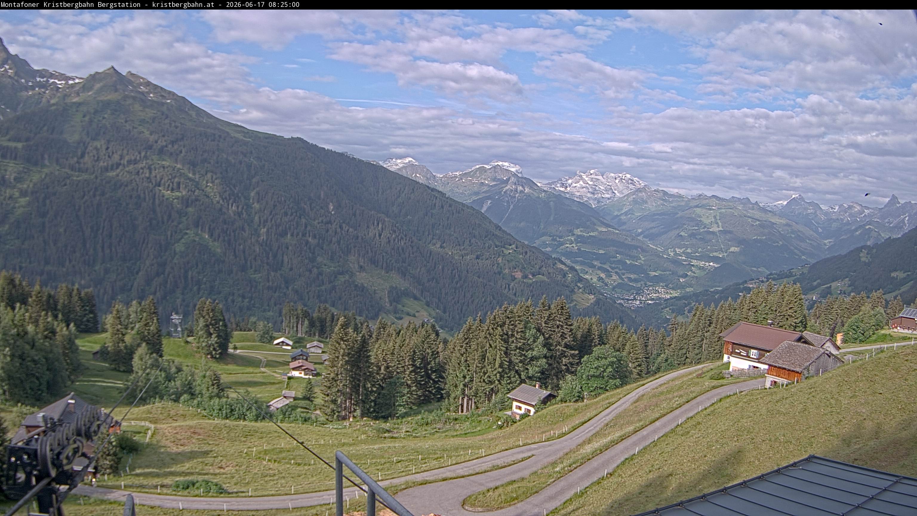 Archiv Foto Webcam Bergstation Montafoner Kristbergbahn, Vorarlberg