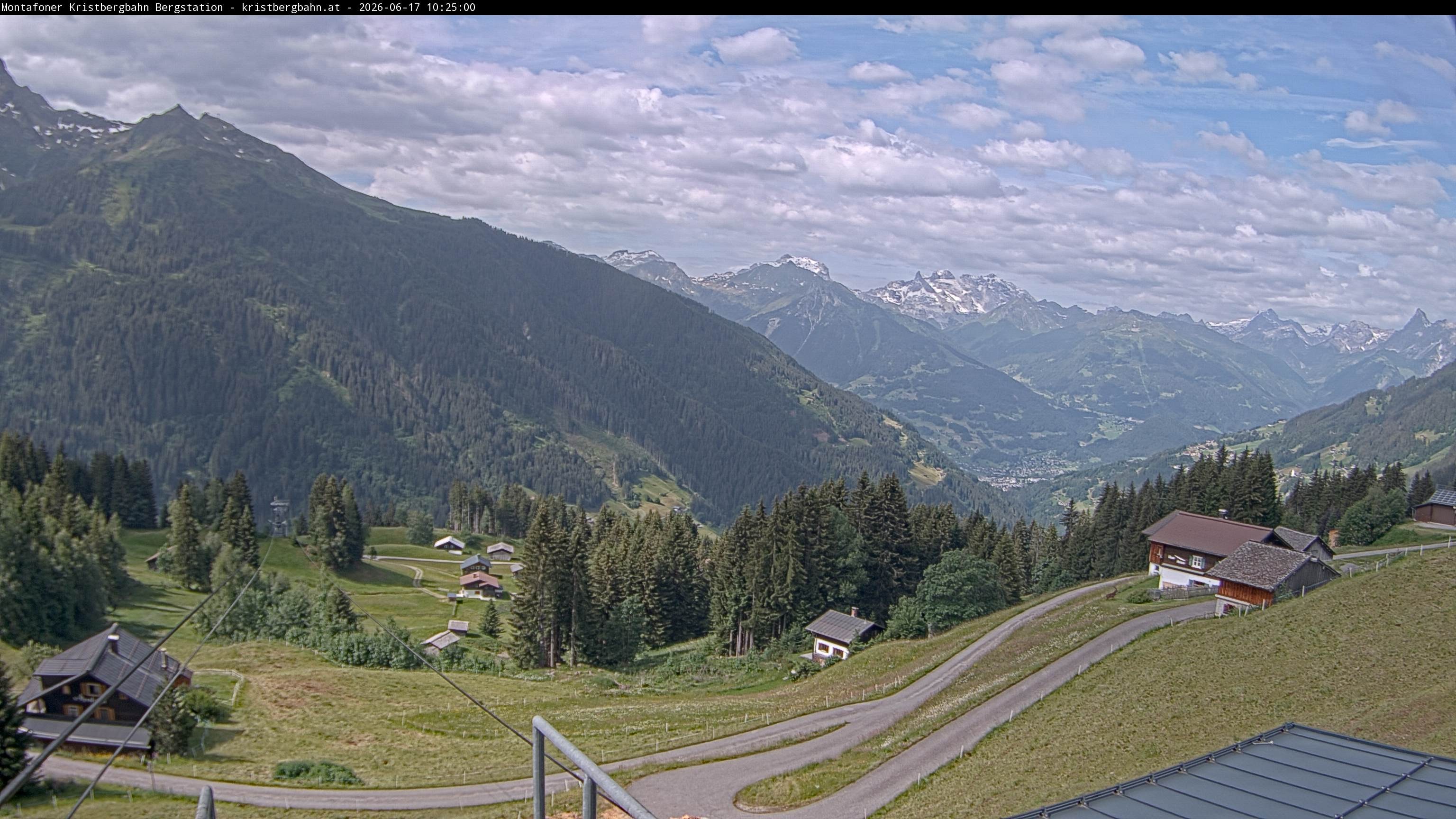 Archiv Foto Webcam Bergstation Montafoner Kristbergbahn, Vorarlberg