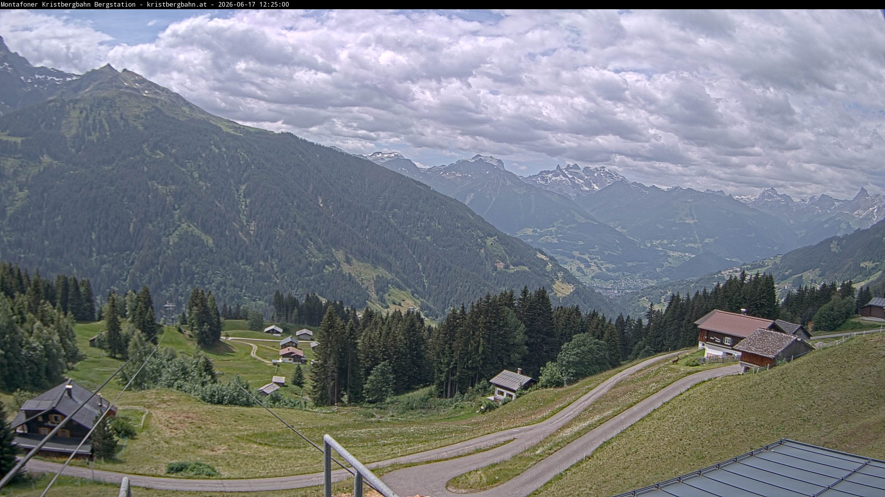 Archiv Foto Webcam Bergstation Montafoner Kristbergbahn, Vorarlberg