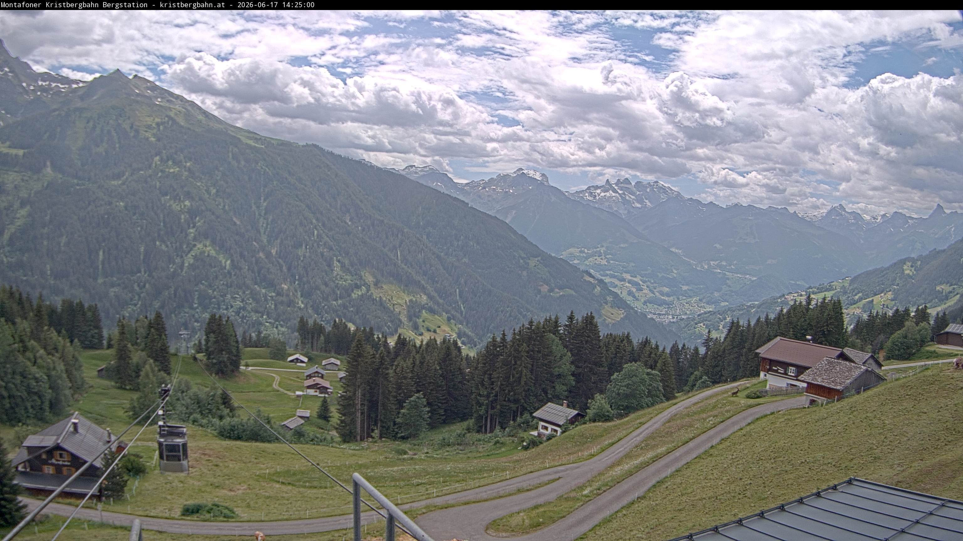 Archiv Foto Webcam Bergstation Montafoner Kristbergbahn, Vorarlberg