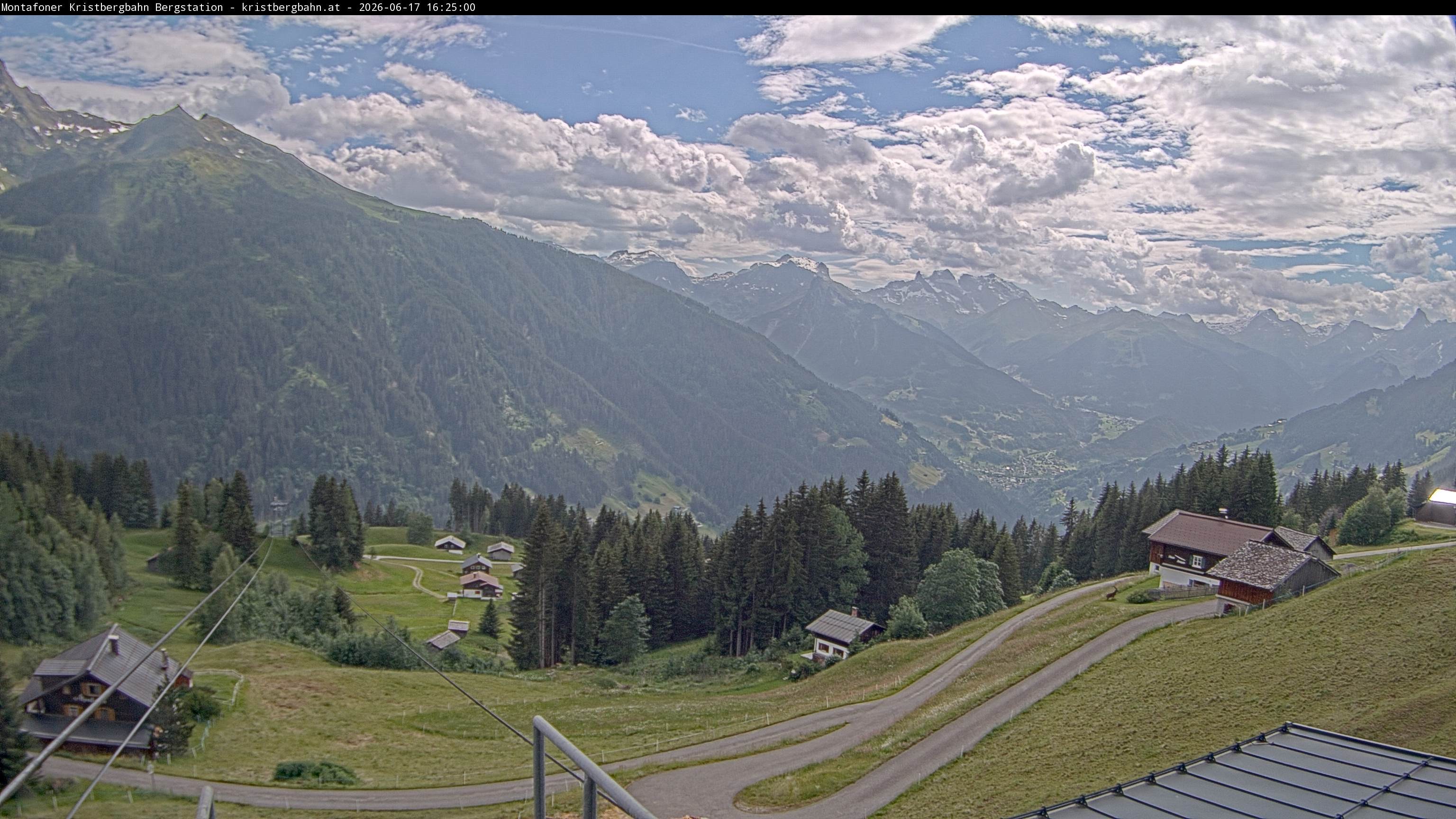 Archiv Foto Webcam Bergstation Montafoner Kristbergbahn, Vorarlberg