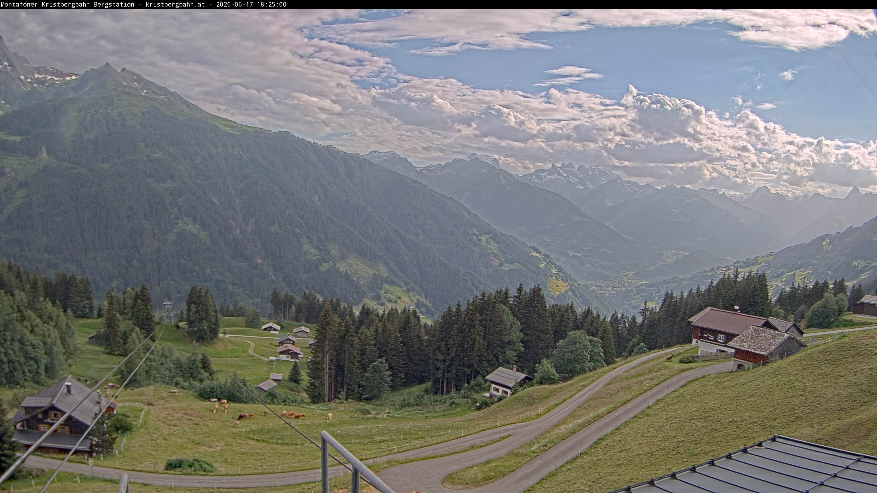 Archiv Foto Webcam Bergstation Montafoner Kristbergbahn, Vorarlberg