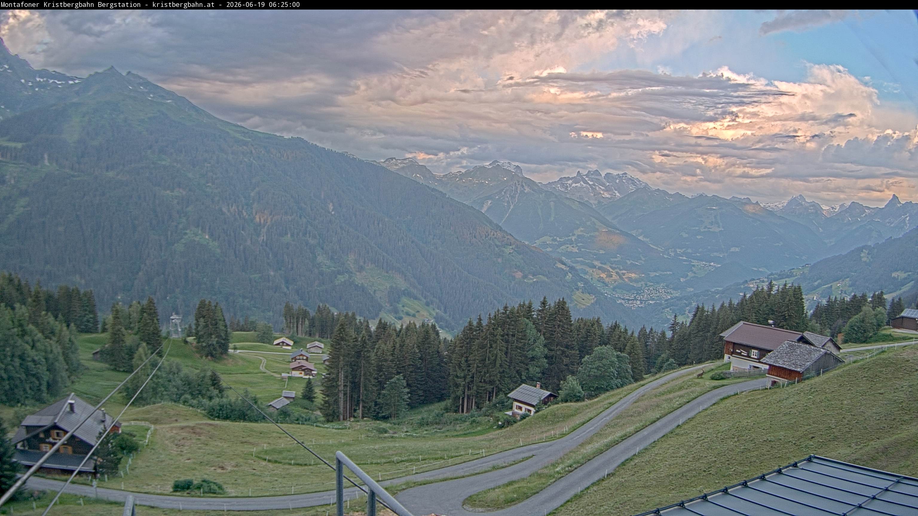 Archiv Foto Webcam Bergstation Montafoner Kristbergbahn, Vorarlberg