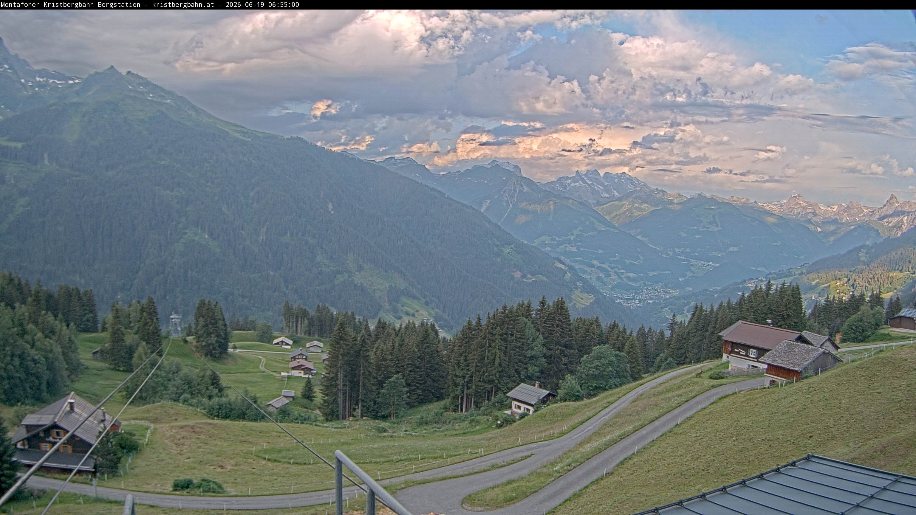 Archiv Foto Webcam Bergstation Montafoner Kristbergbahn, Vorarlberg