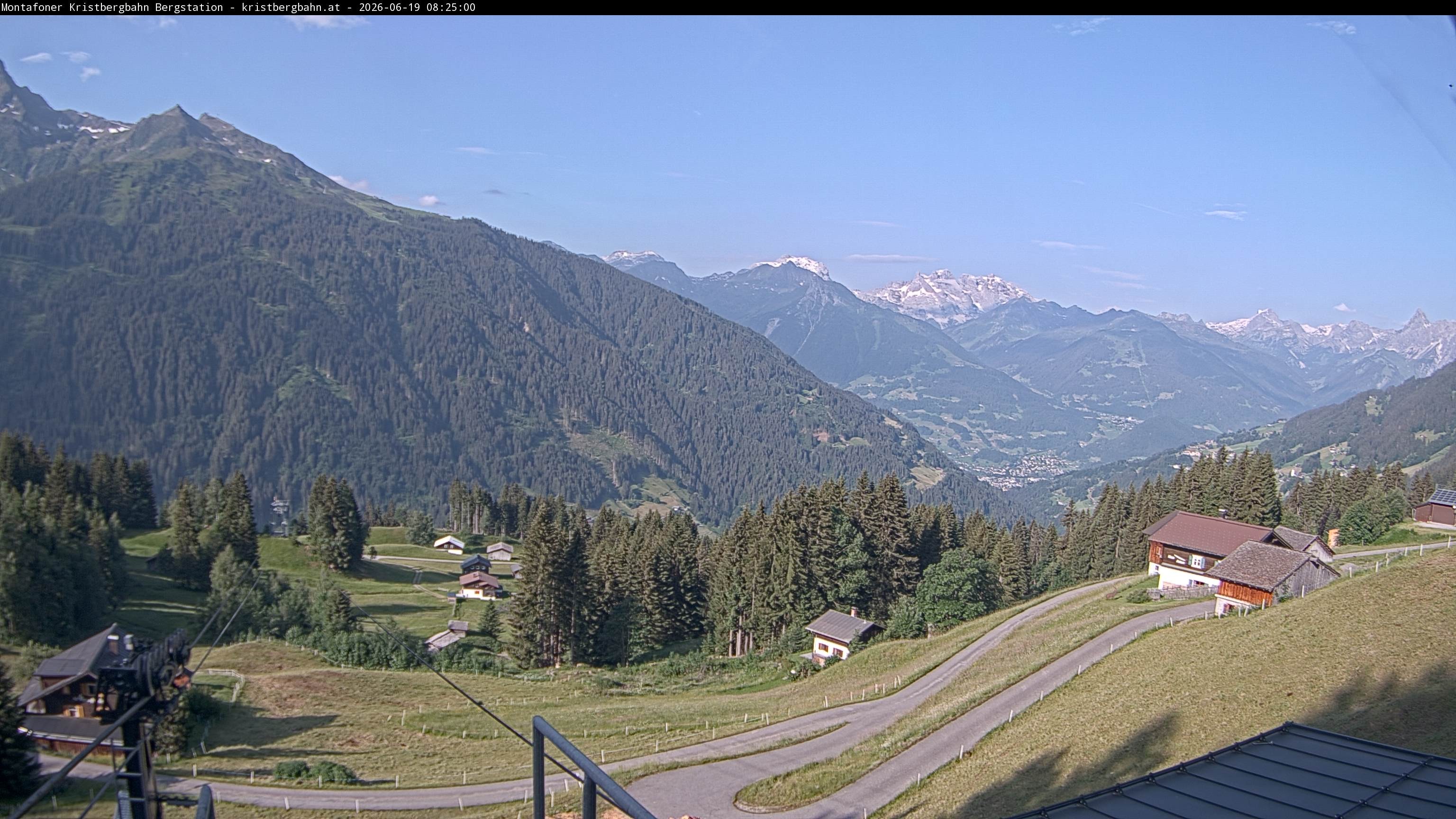Archiv Foto Webcam Bergstation Montafoner Kristbergbahn, Vorarlberg
