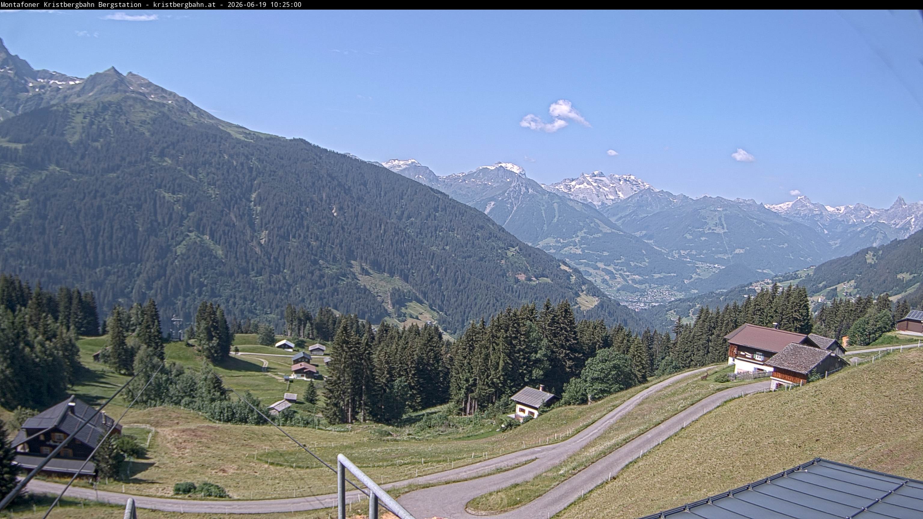 Archiv Foto Webcam Bergstation Montafoner Kristbergbahn, Vorarlberg