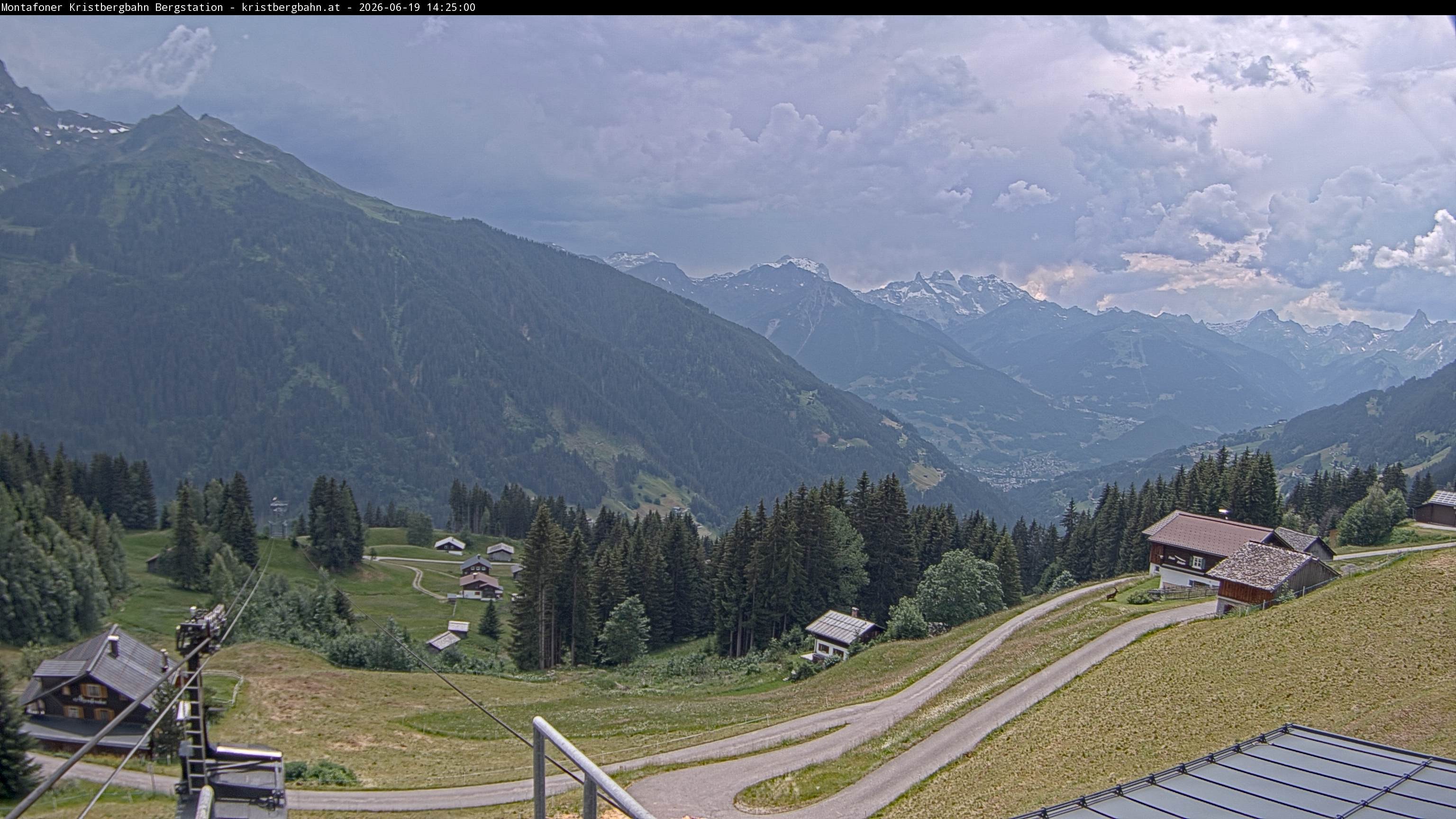 Archiv Foto Webcam Bergstation Montafoner Kristbergbahn, Vorarlberg