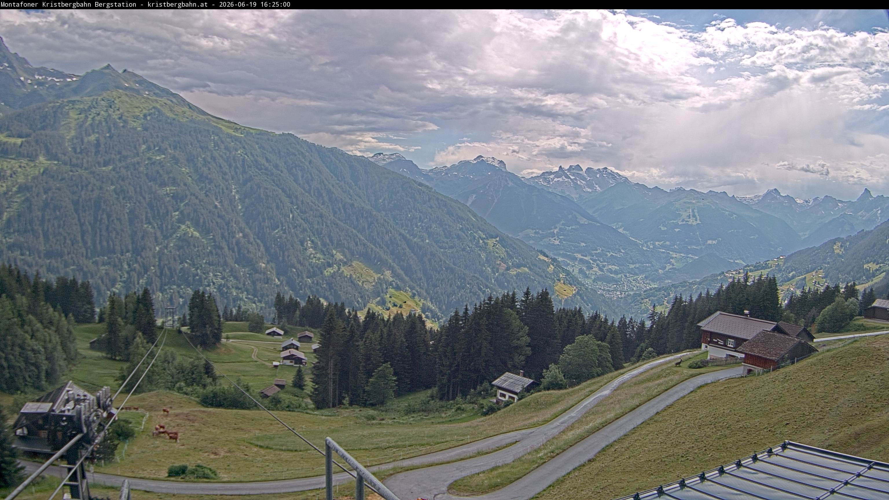 Archiv Foto Webcam Bergstation Montafoner Kristbergbahn, Vorarlberg