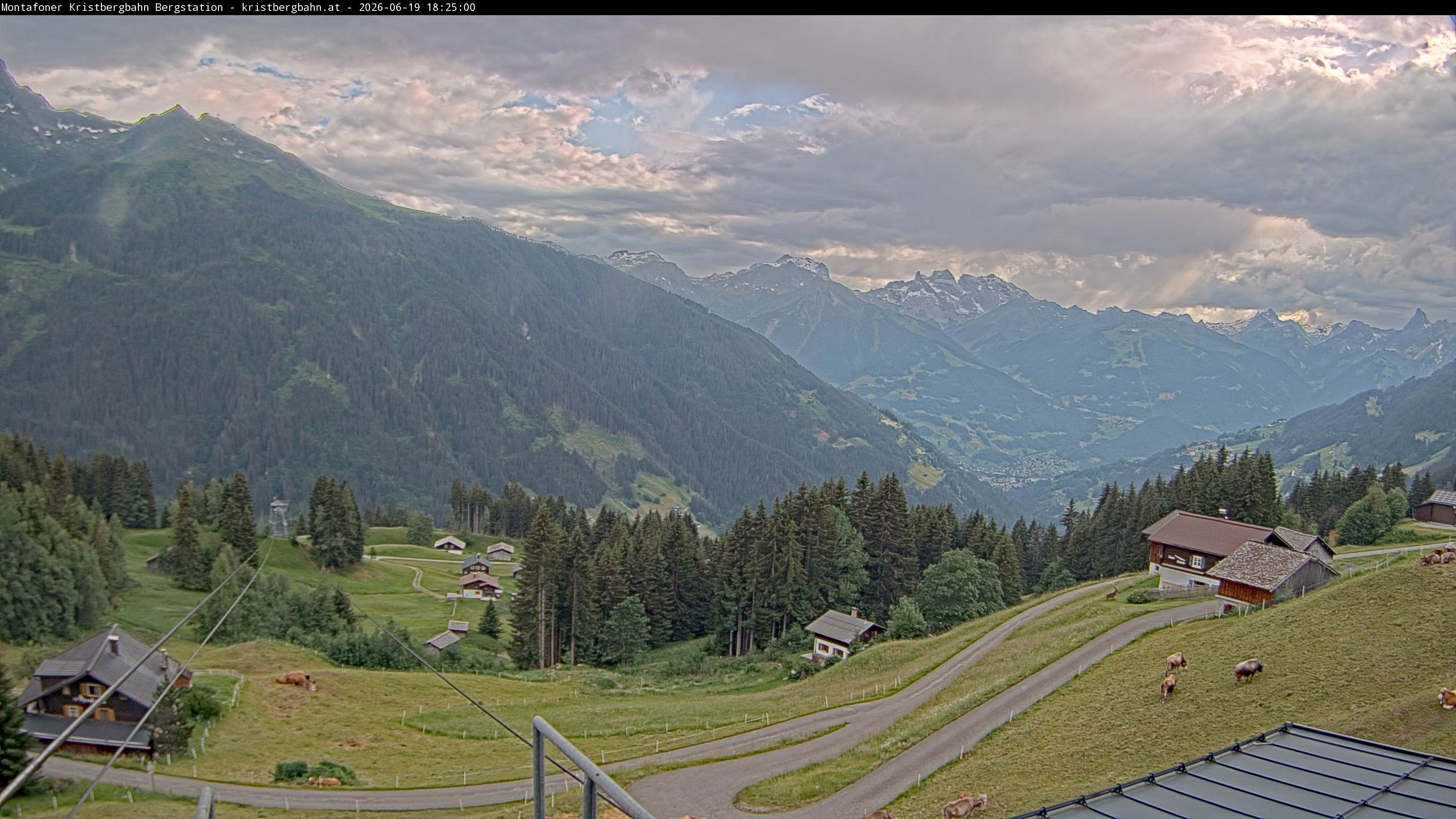 Archiv Foto Webcam Bergstation Montafoner Kristbergbahn, Vorarlberg