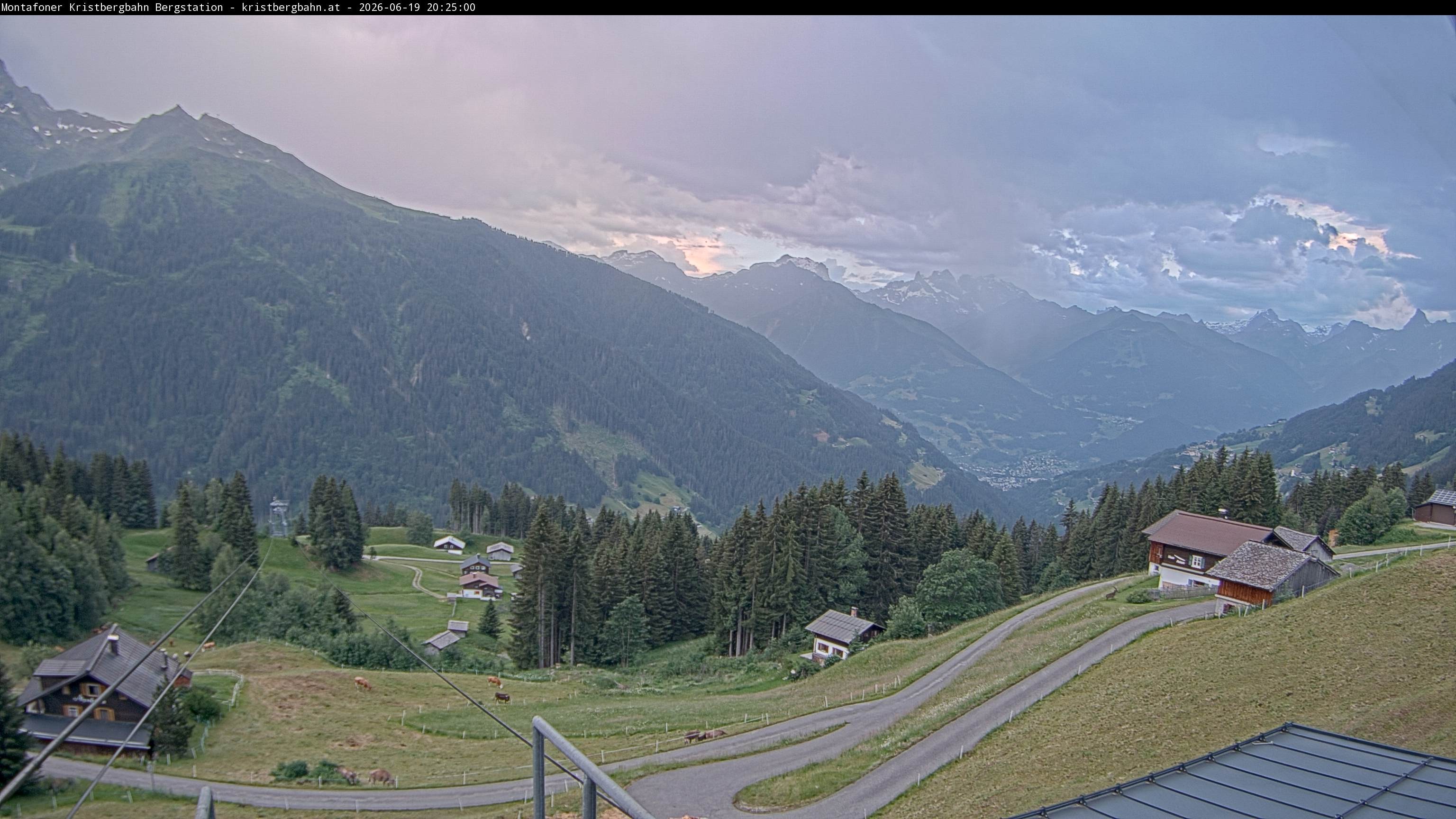 Archiv Foto Webcam Bergstation Montafoner Kristbergbahn, Vorarlberg