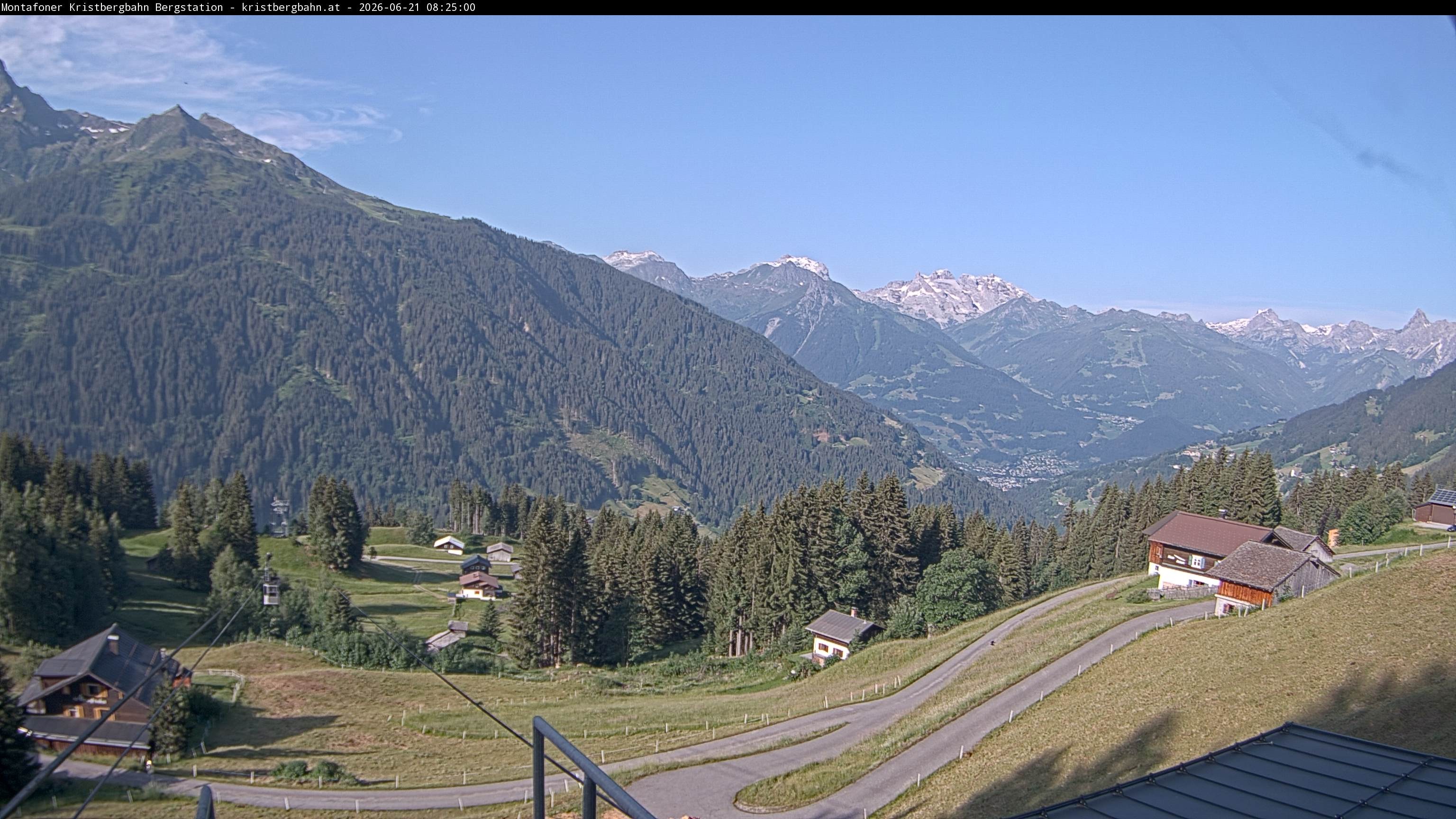 Archiv Foto Webcam Bergstation Montafoner Kristbergbahn, Vorarlberg
